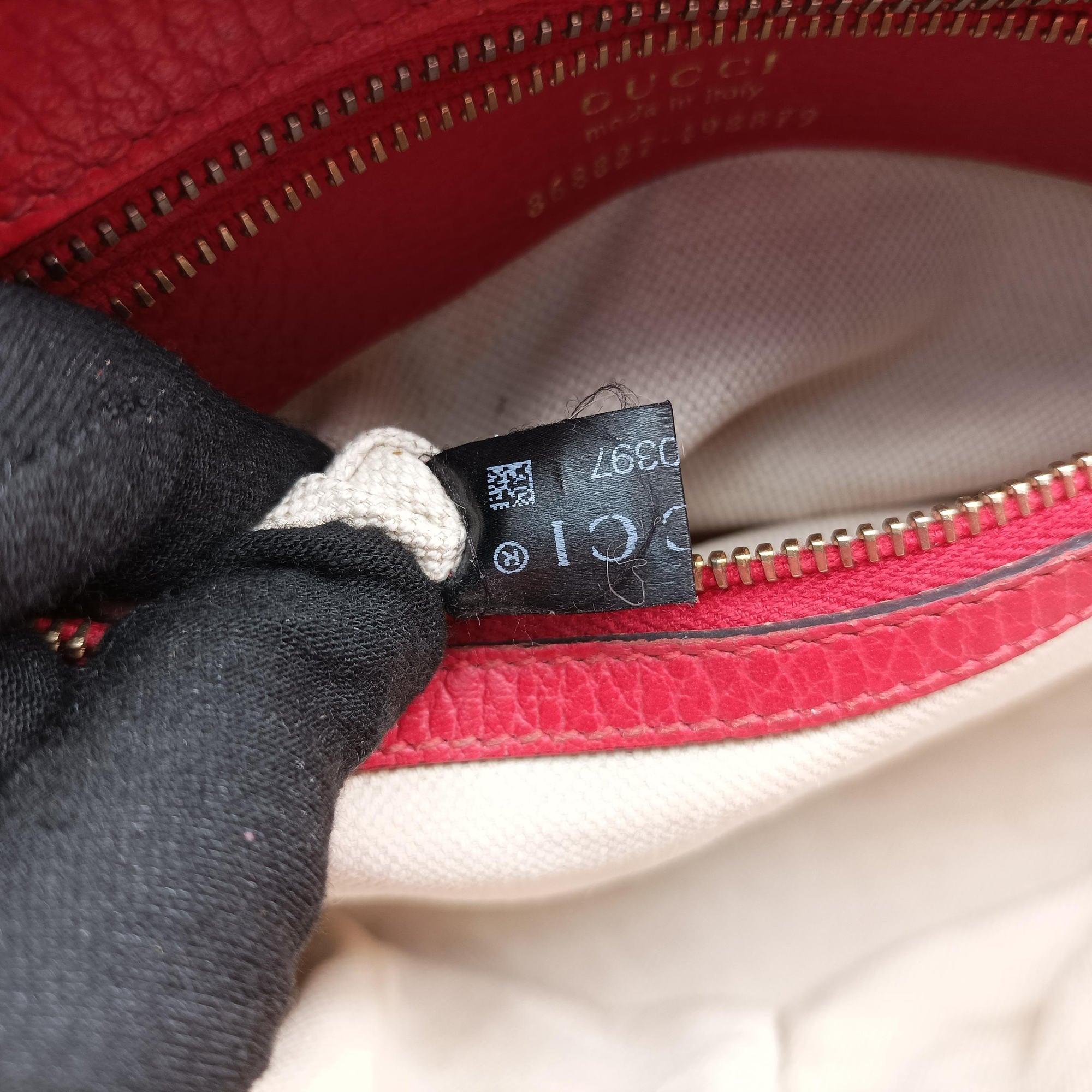 Pre-owned Gucci Swing Red Leather 368827 shoulderbag | stylenewstar