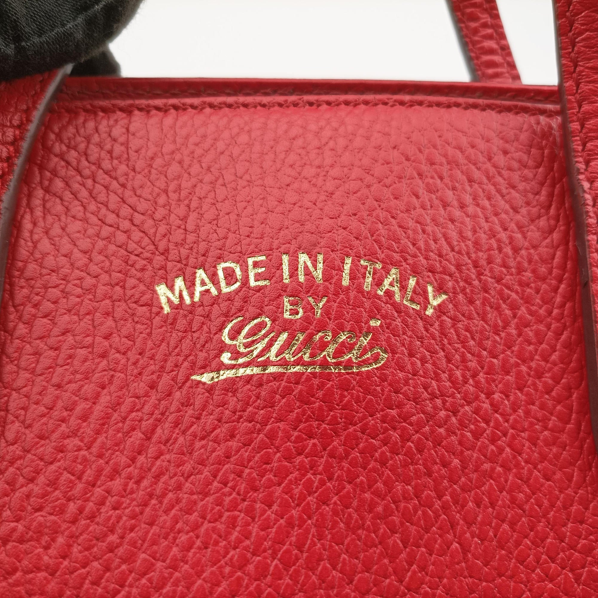 Pre-owned Gucci Swing Red Leather 368827 shoulderbag | stylenewstar