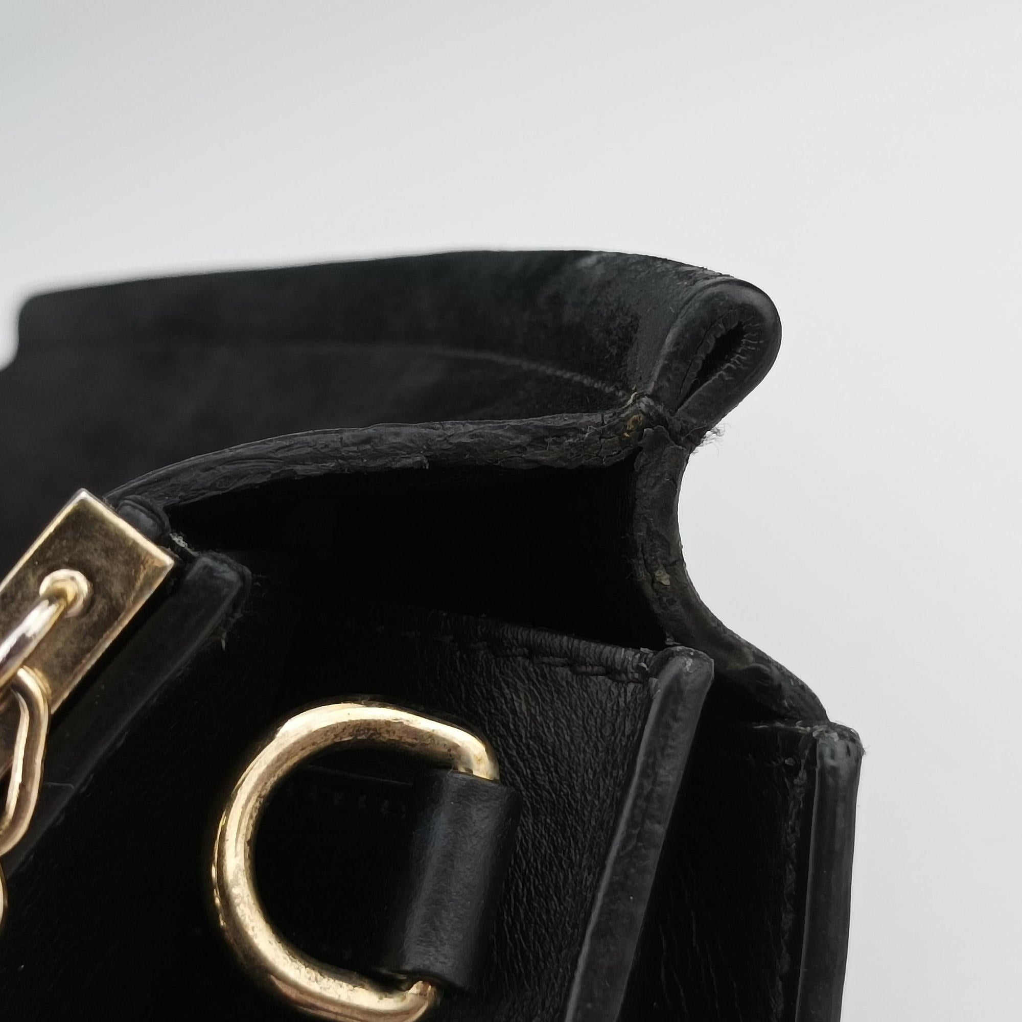 Pre-owned Chloe FAYE Black Suede × leather  shoulderbag | stylenewstar