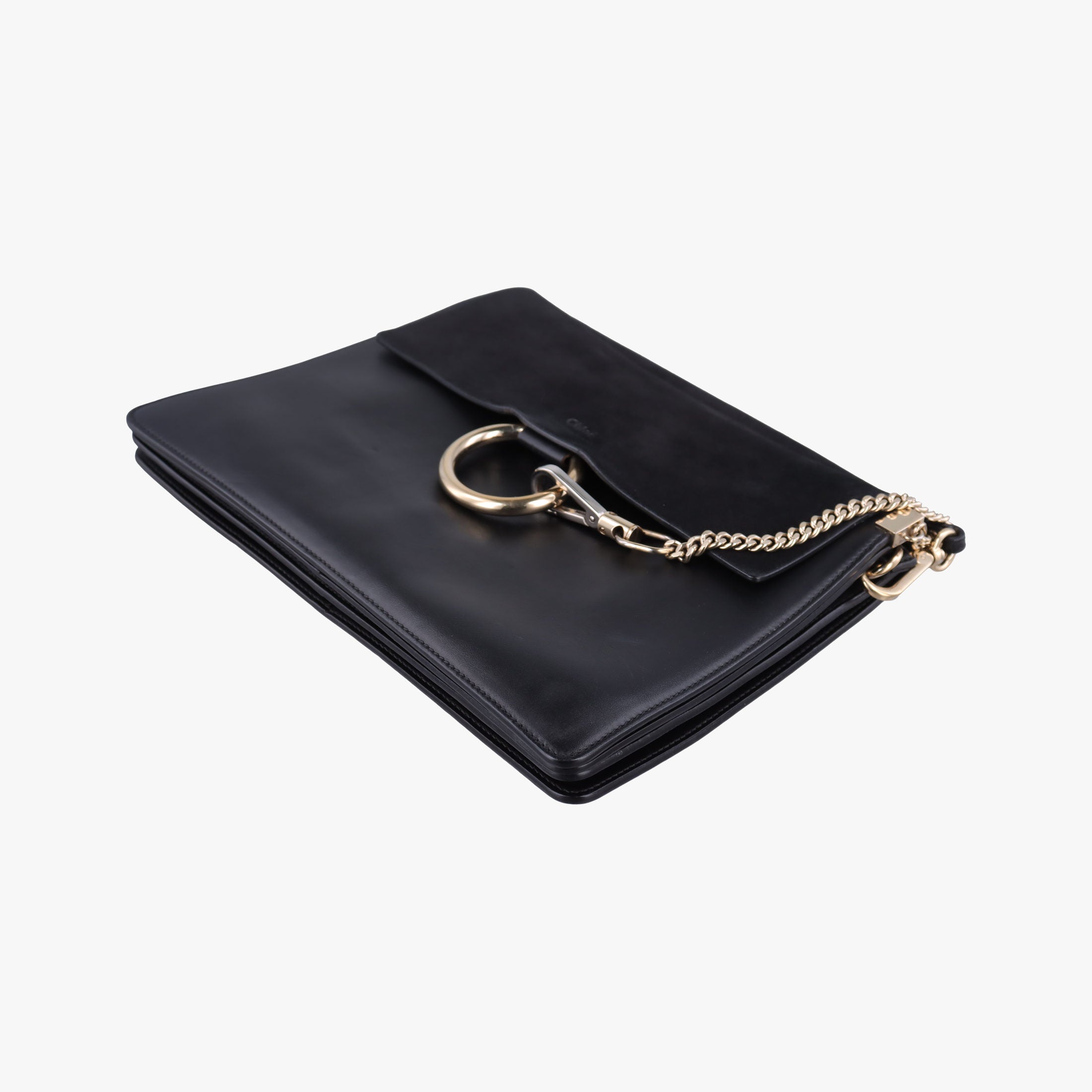 Pre-owned Chloe FAYE Black Suede × leather  shoulderbag | stylenewstar