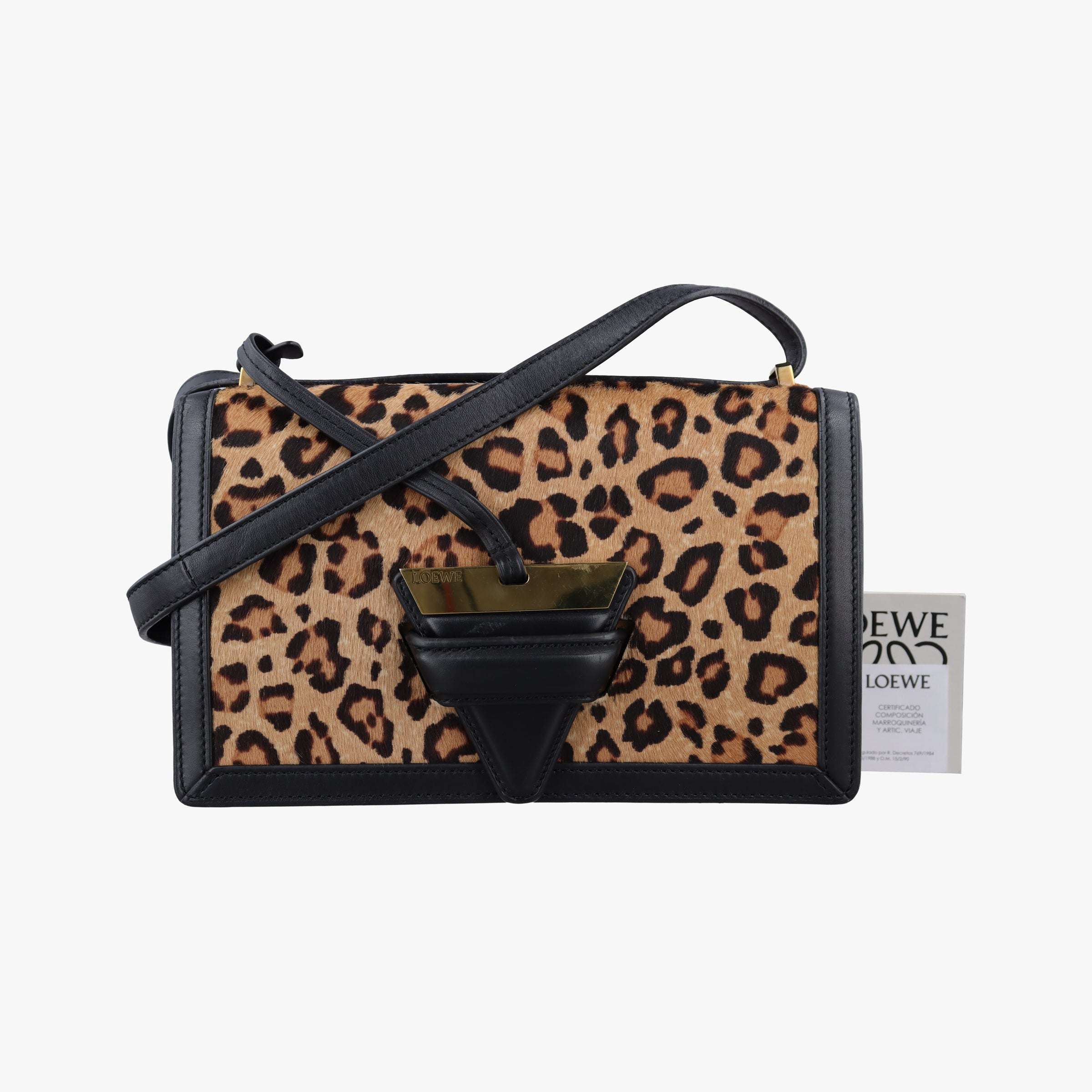 Secondhand Loewe Barcelona Brown ponyhair×Calf  shoulderbag | stylenewstar