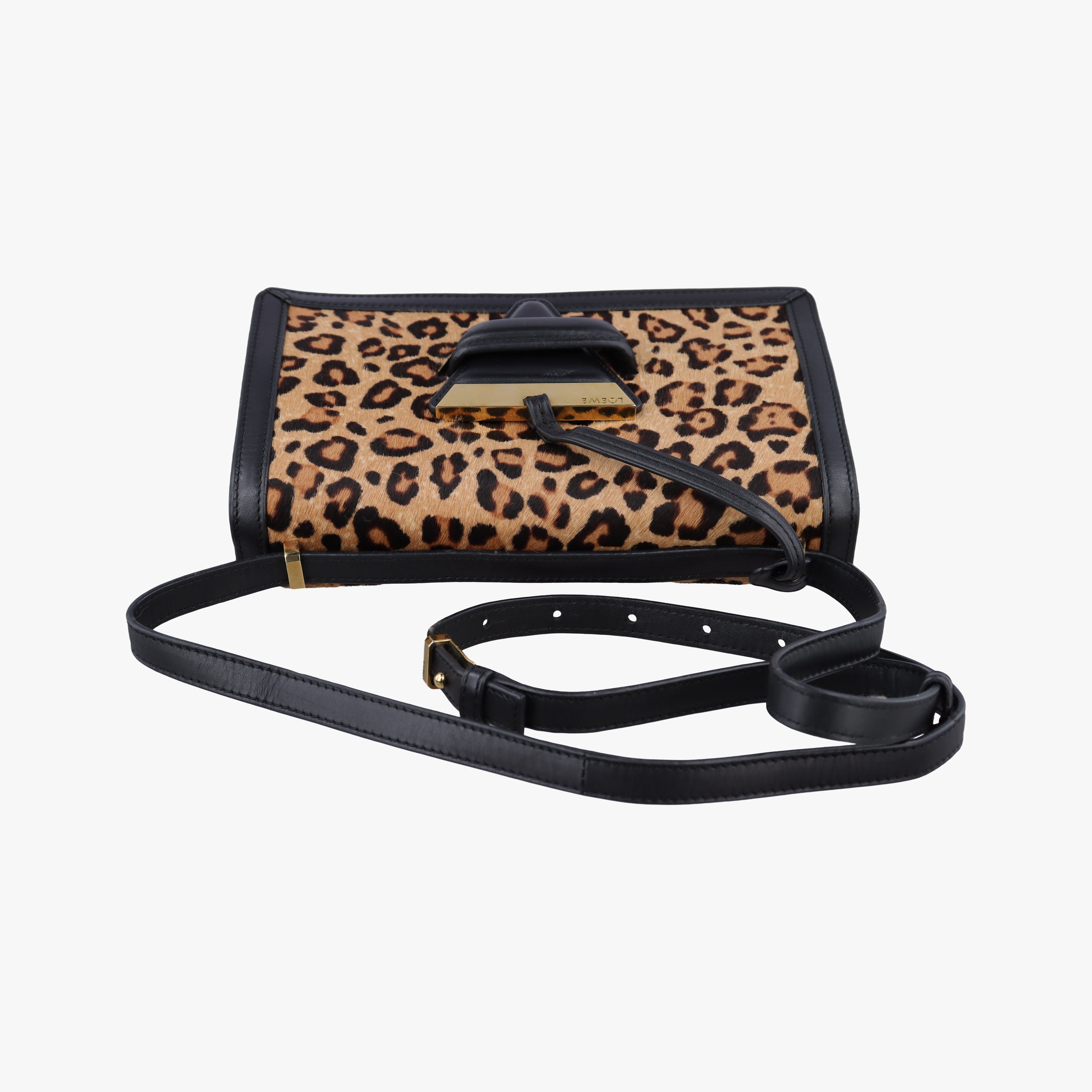 Secondhand Loewe Barcelona Brown ponyhair×Calf  shoulderbag | stylenewstar