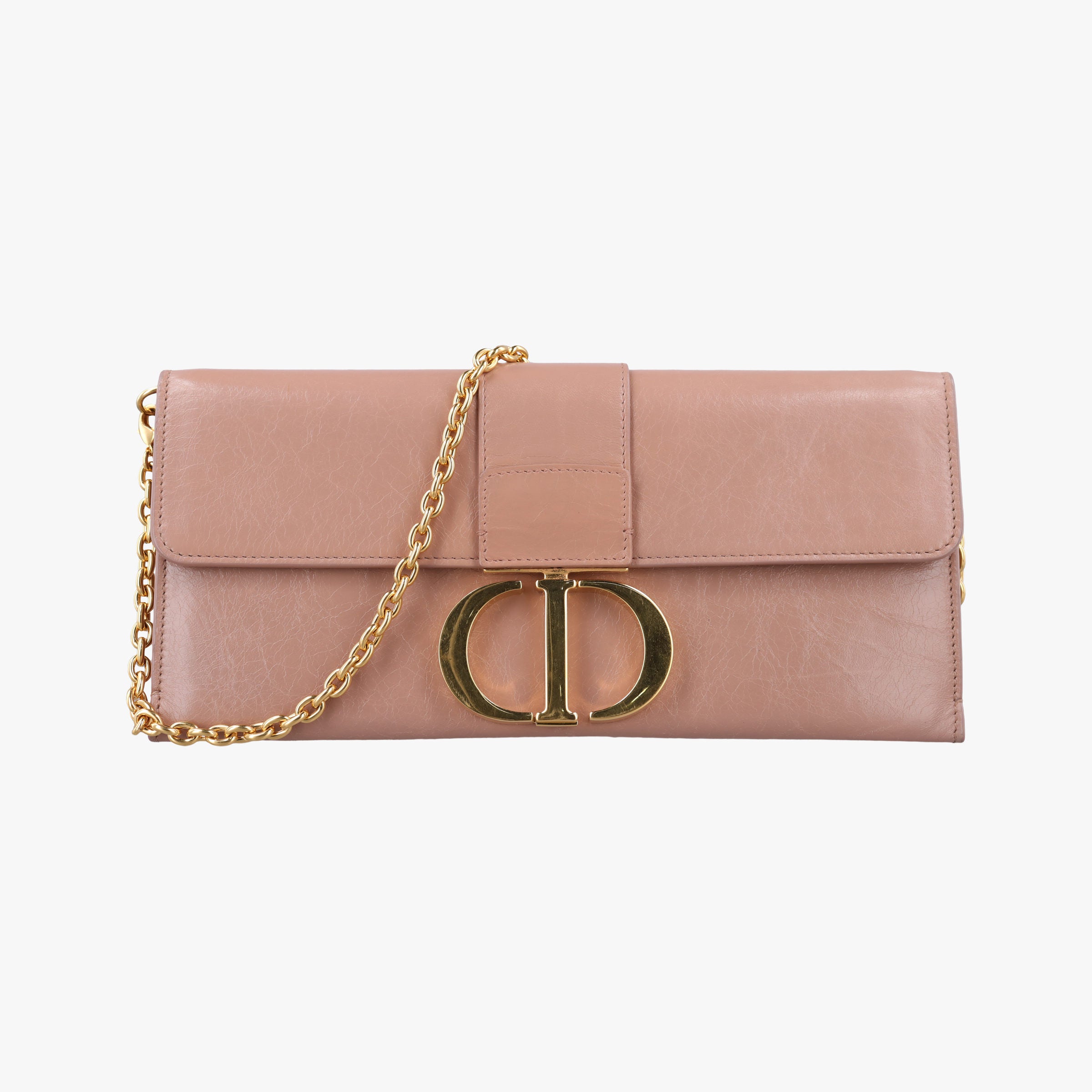 Pre-owned Christian Dior 30 Montaigne Pink leather  shoulderbag | stylenewstar