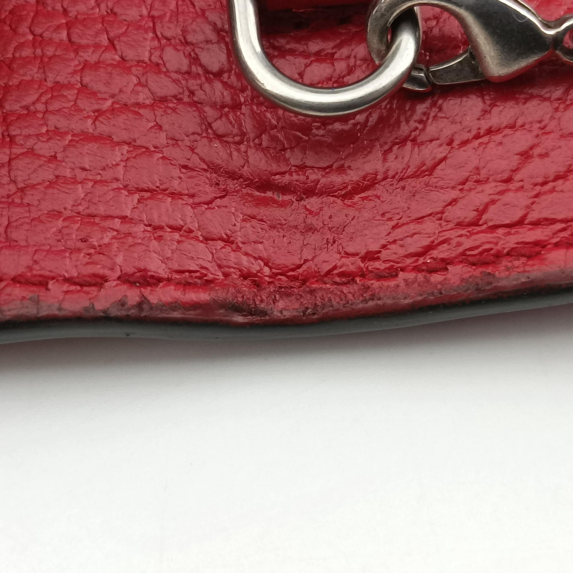 Pre-owned Gucci Dionysus Red Leather 401231 shoulderbag | stylenewstar
