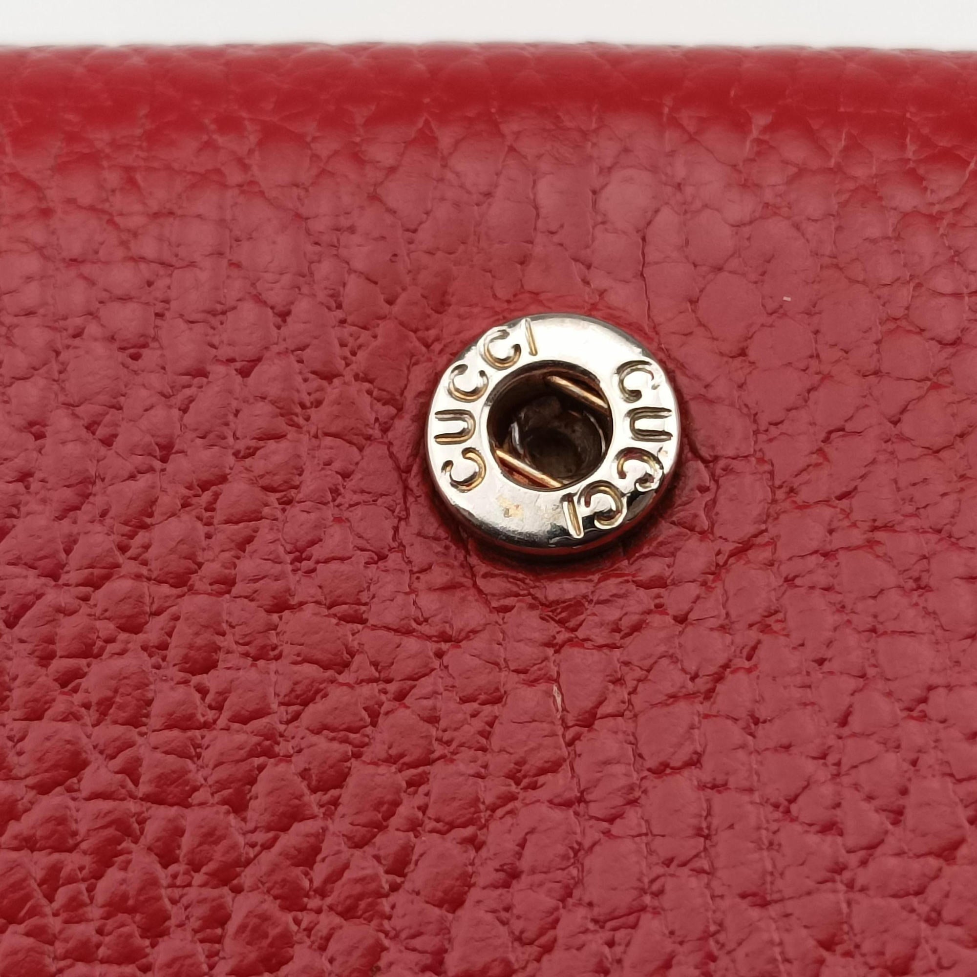 Pre-owned Gucci Dionysus Red Leather 401231 shoulderbag | stylenewstar