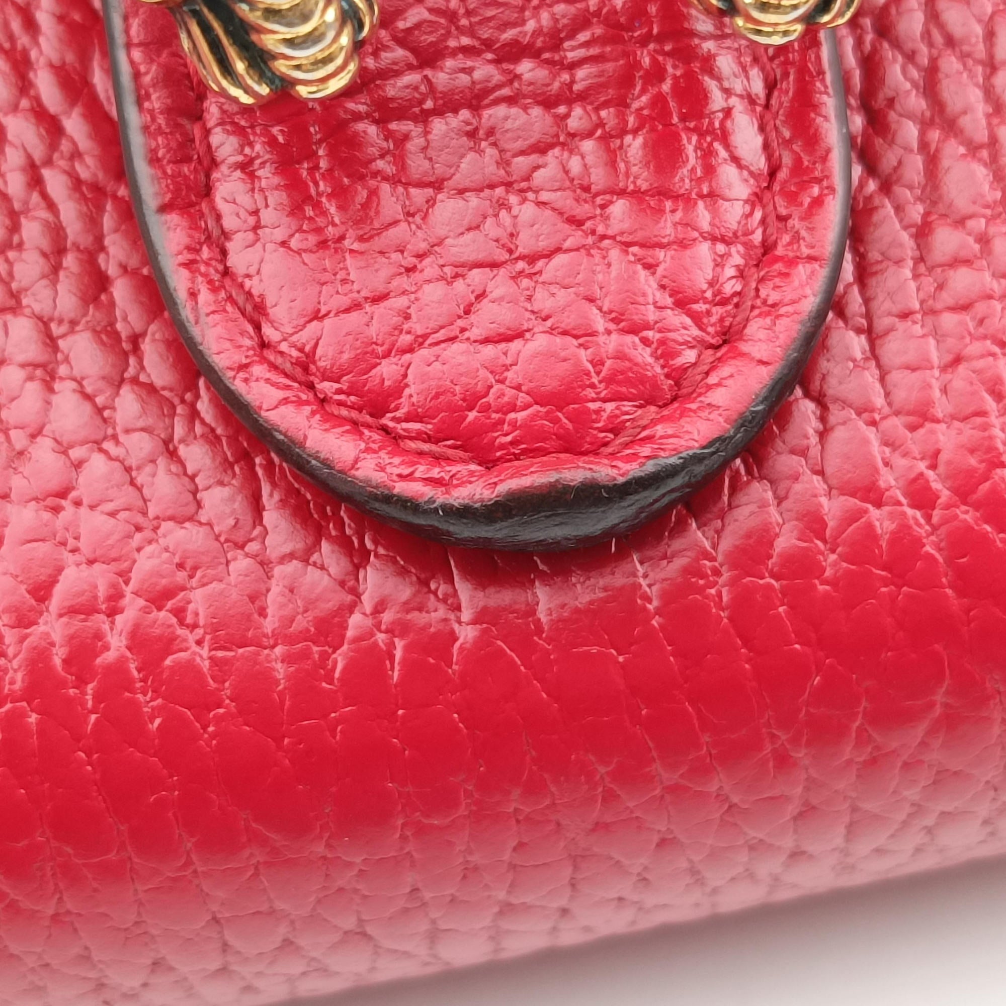 Pre-owned Gucci Dionysus Red Leather 401231 shoulderbag | stylenewstar