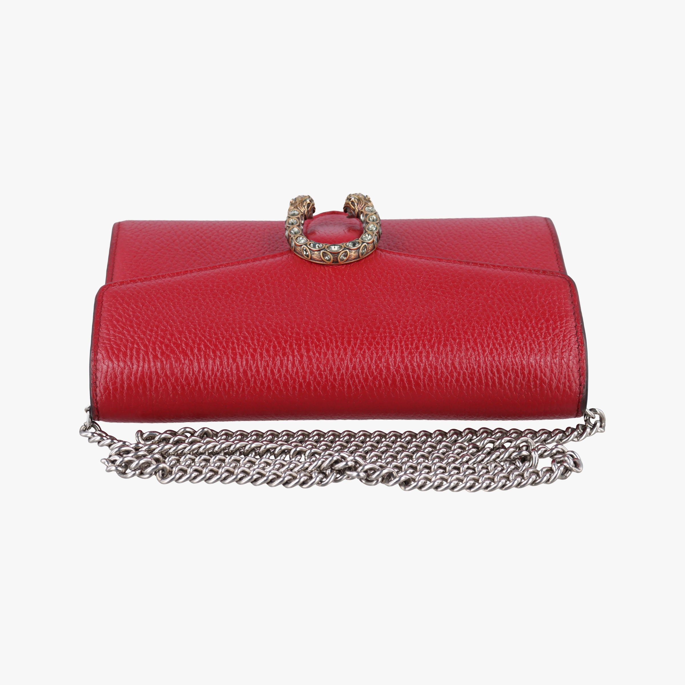 Pre-owned Gucci Dionysus Red Leather 401231 shoulderbag | stylenewstar