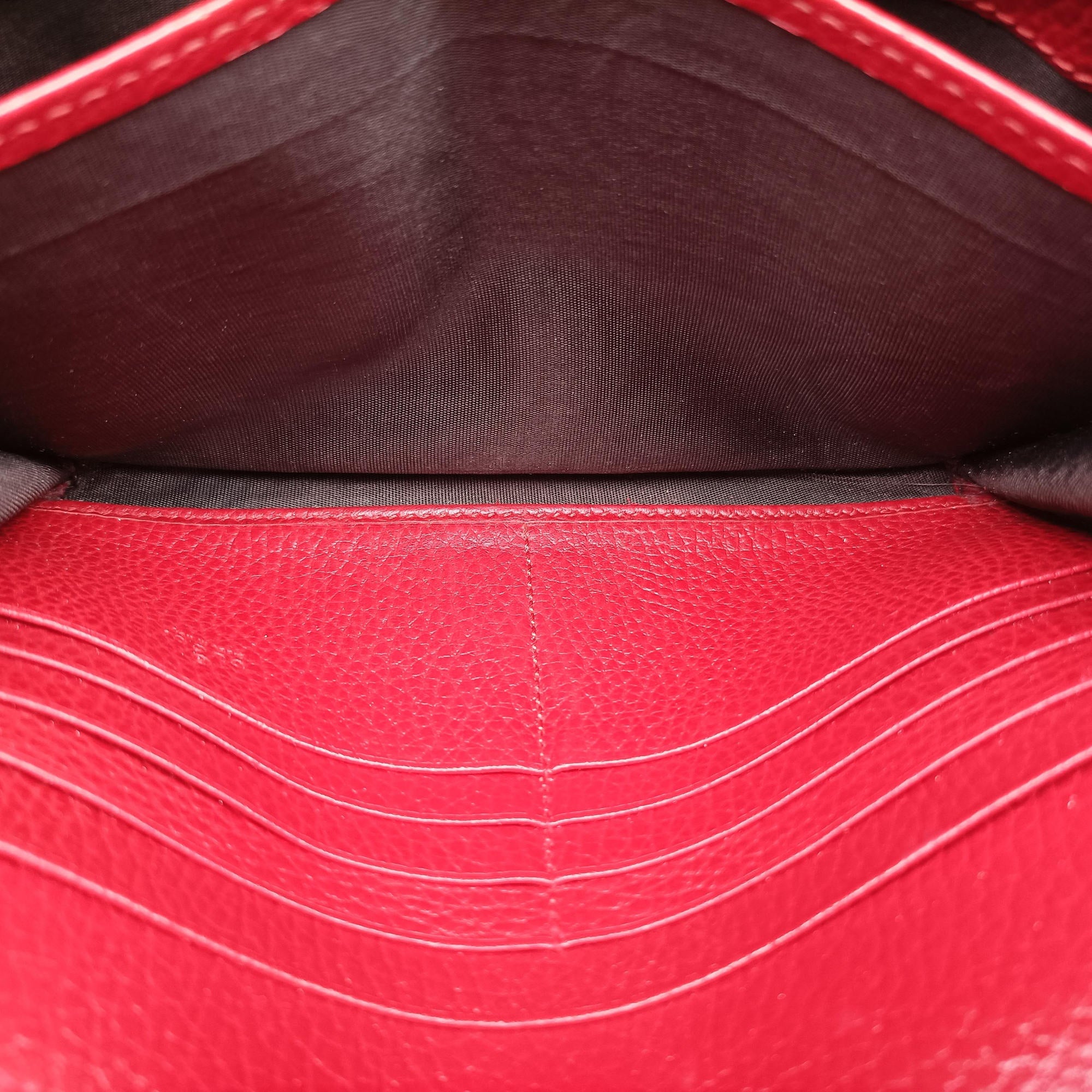 Pre-owned Gucci Dionysus Red Leather 401231 shoulderbag | stylenewstar