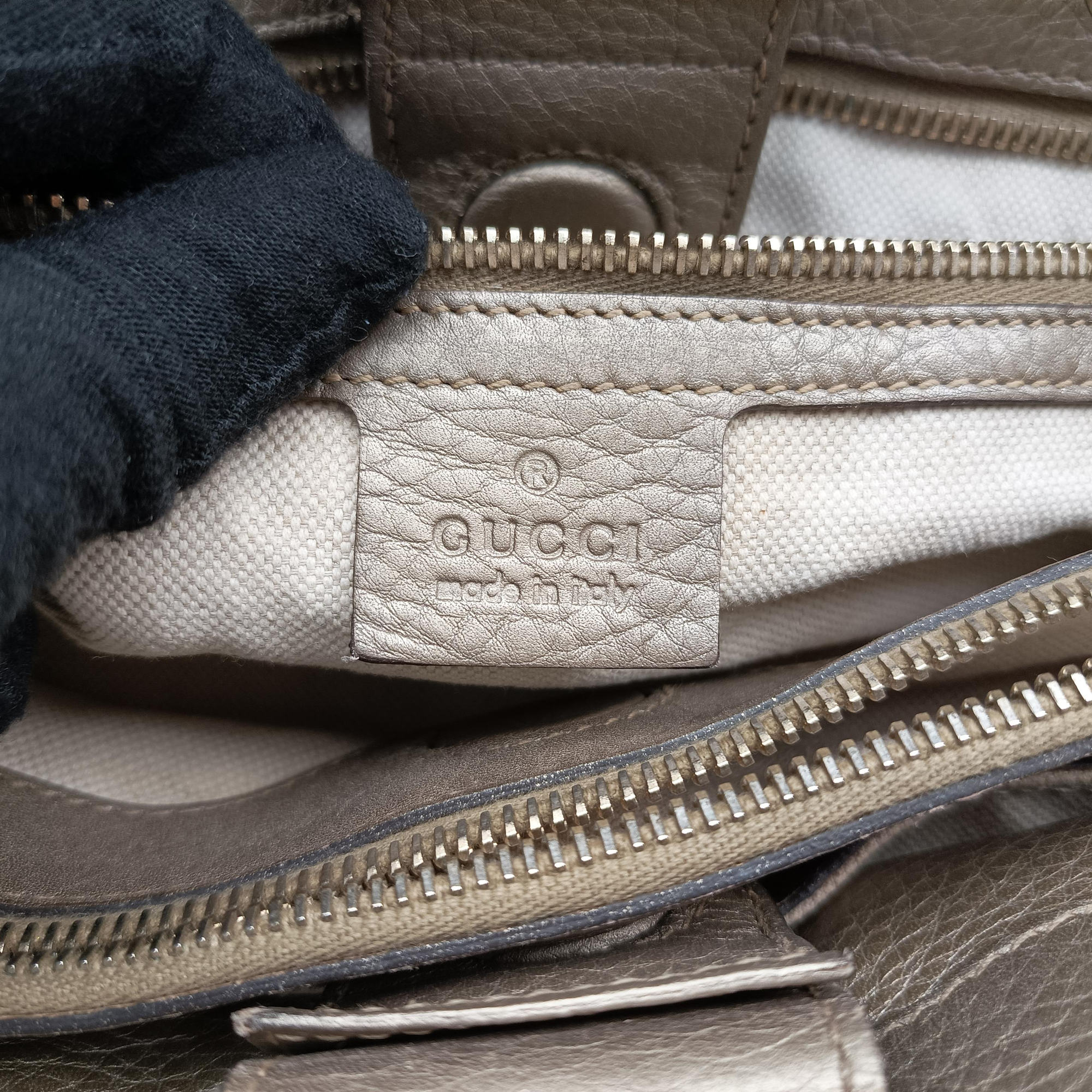 Pre-owned Gucci Bamboo Shopper Golden Leather 323660 shoulderbag | stylenewstar