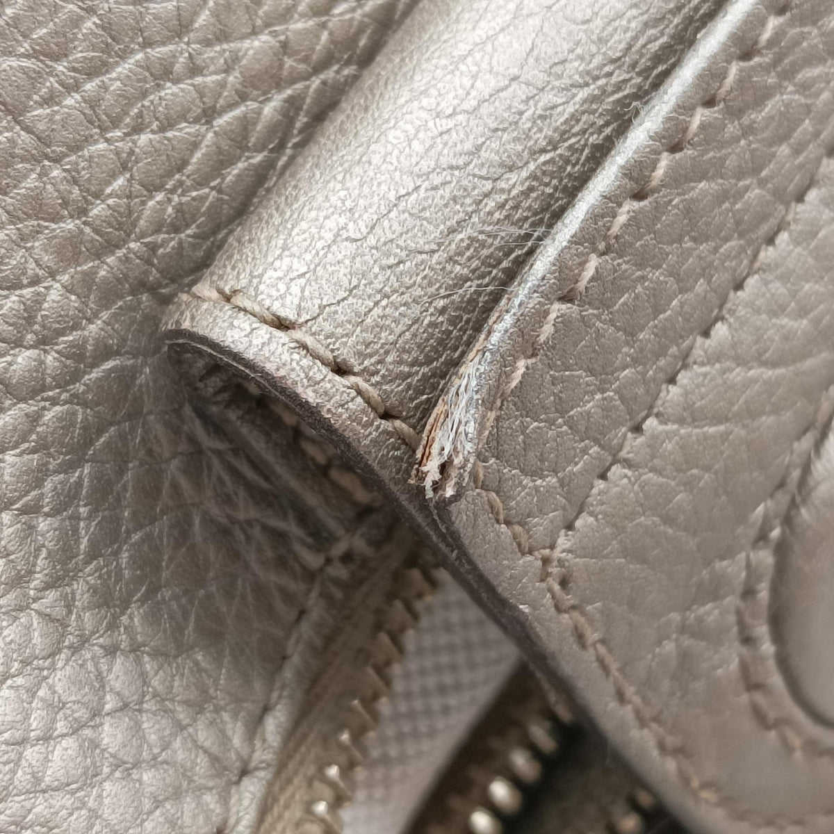 Pre-owned Gucci Bamboo Shopper Golden Leather 323660 shoulderbag | stylenewstar