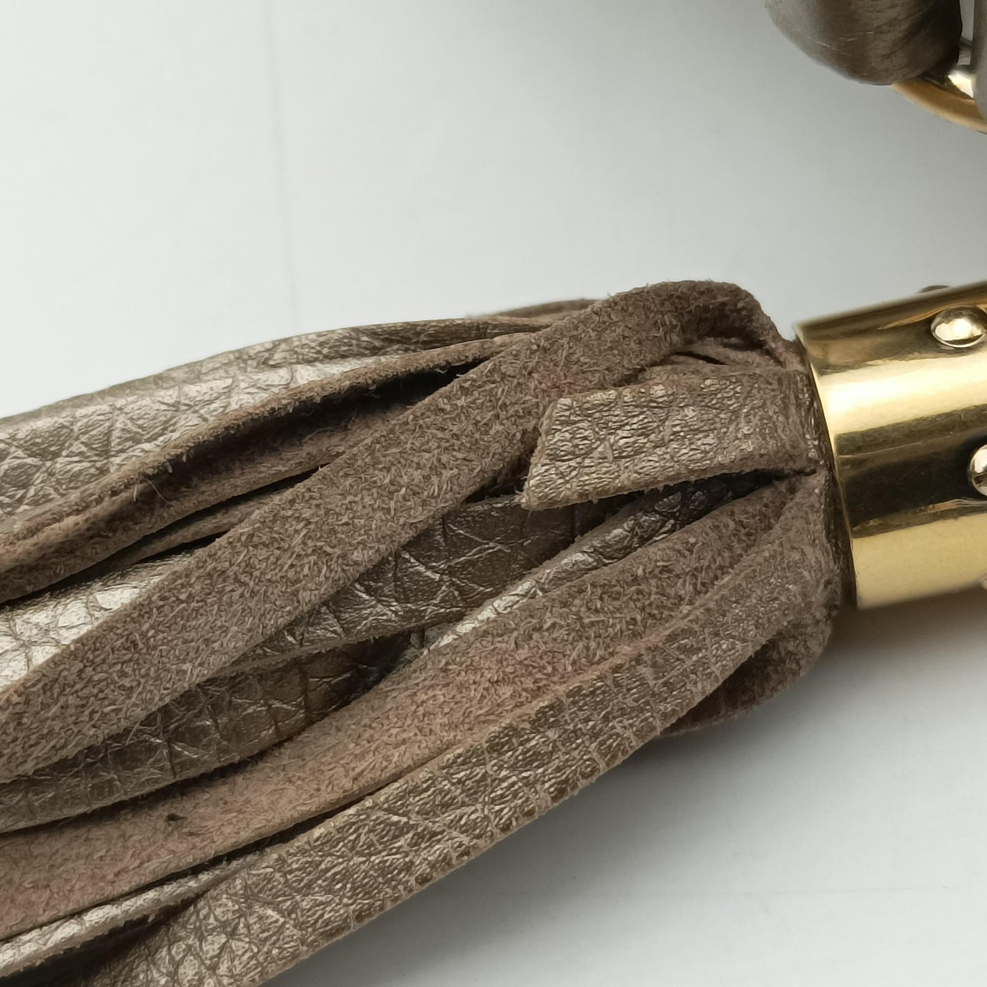 Pre-owned Gucci Soho Golden Leather 308364 shoulderbag | stylenewstar