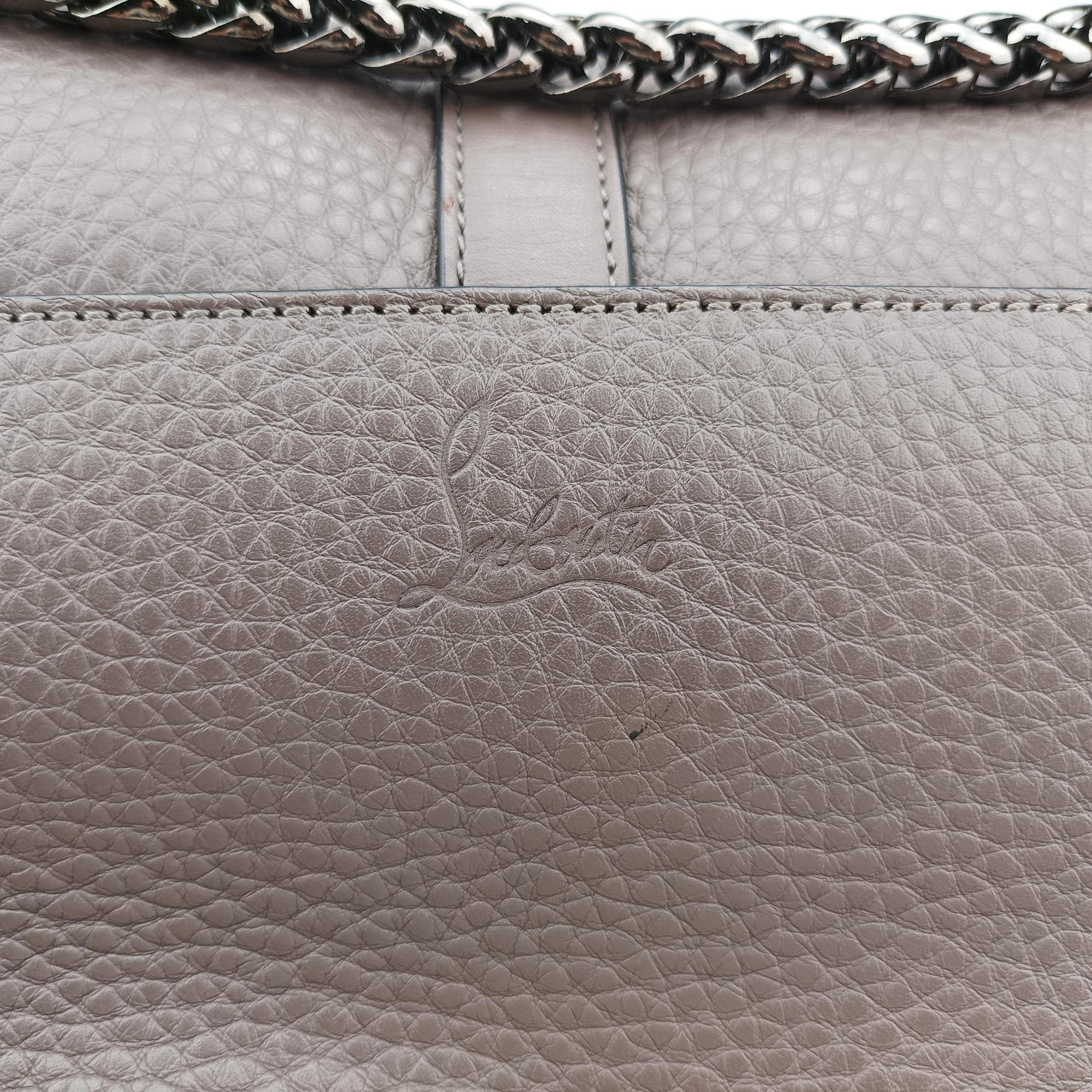 Pre-owned Christian Louboutin Sweet Charity Brown Leather  shoulderbag | stylenewstar