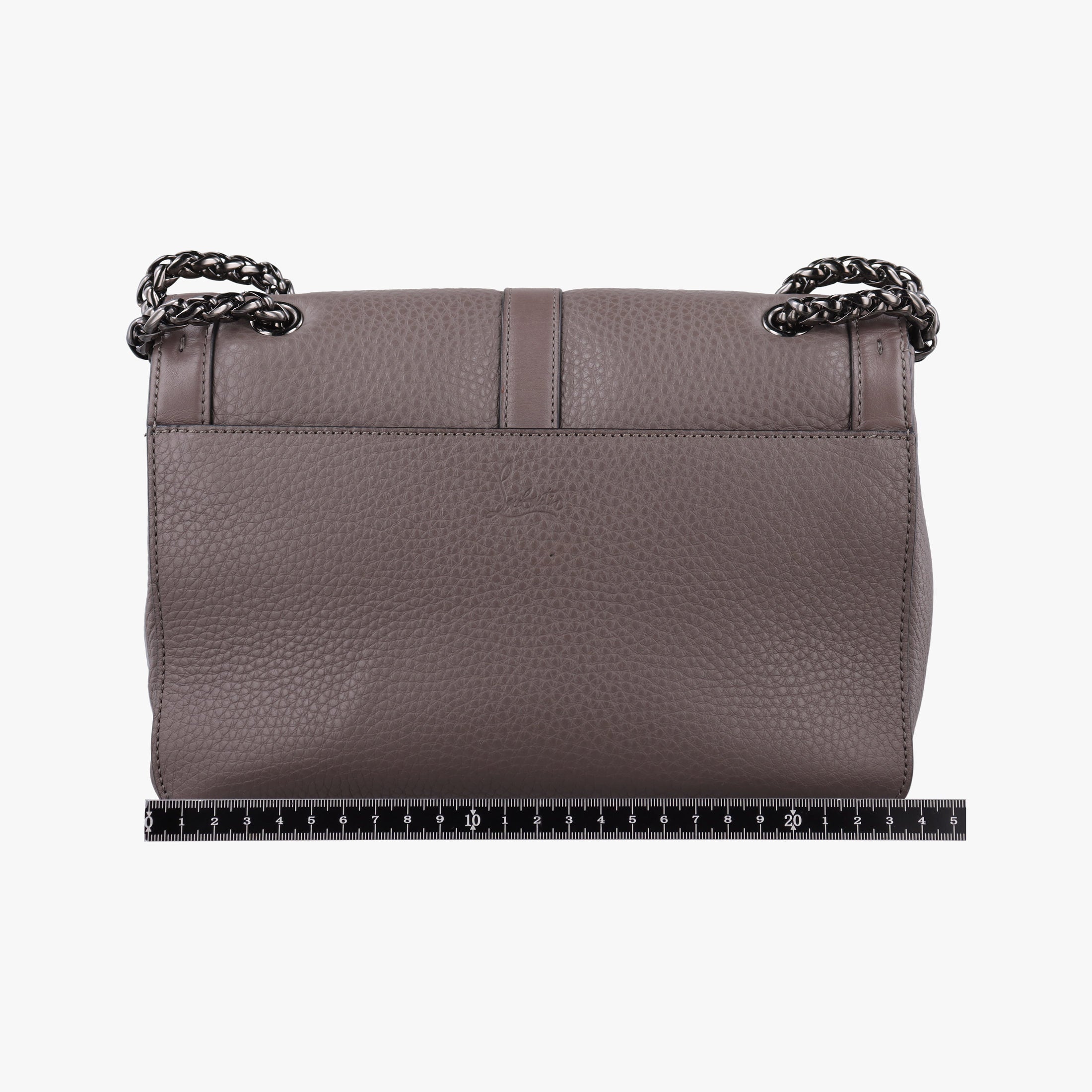 Pre-owned Christian Louboutin Sweet Charity Brown Leather  shoulderbag | stylenewstar