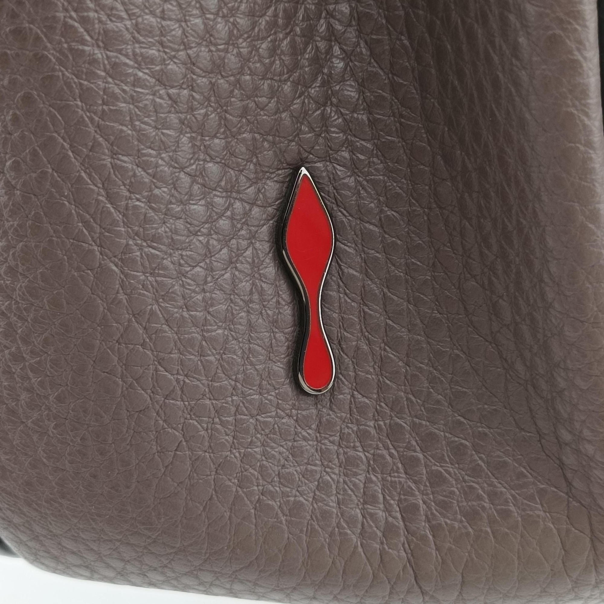 Pre-owned Christian Louboutin Sweet Charity Brown Leather  shoulderbag | stylenewstar