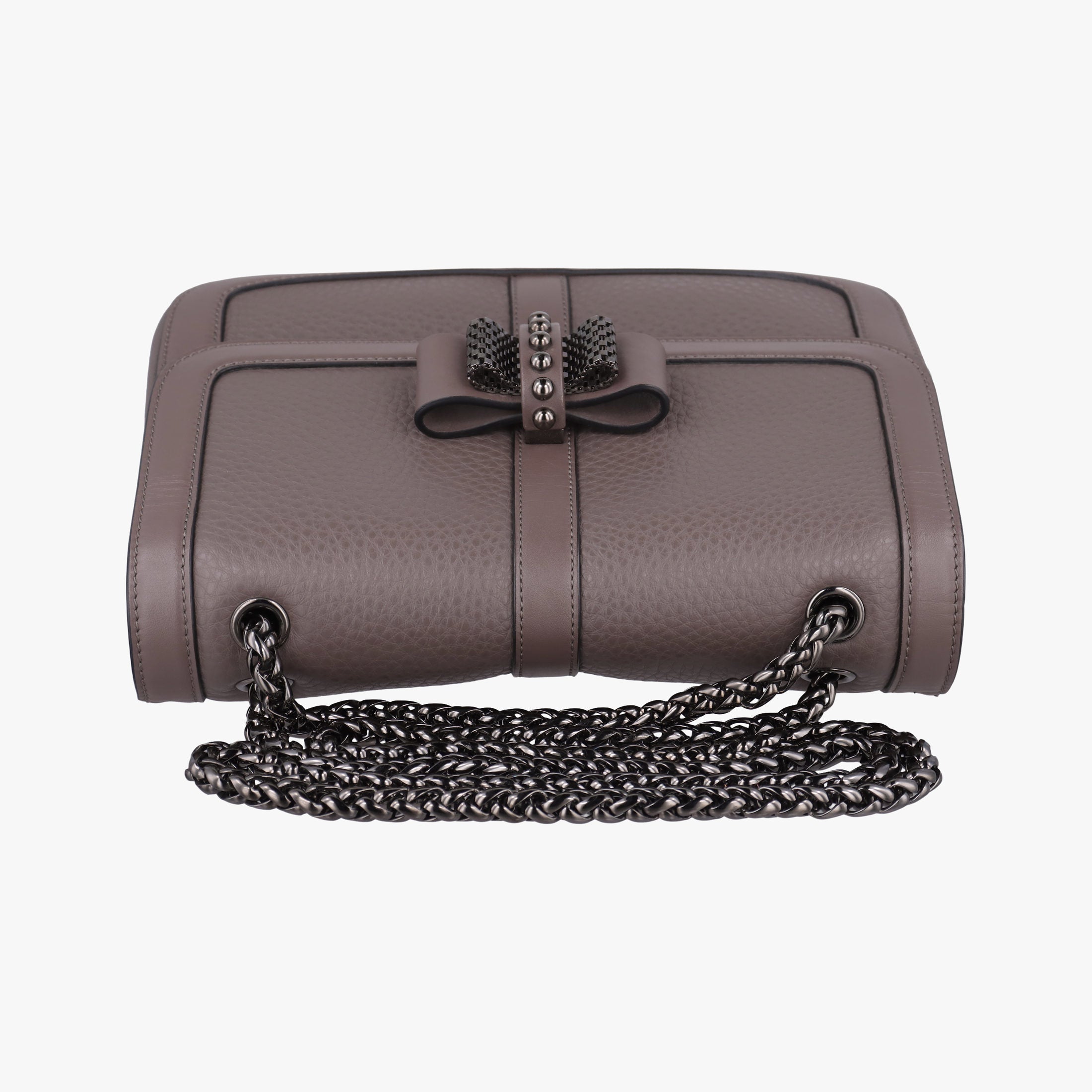 Pre-owned Christian Louboutin Sweet Charity Brown Leather  shoulderbag | stylenewstar