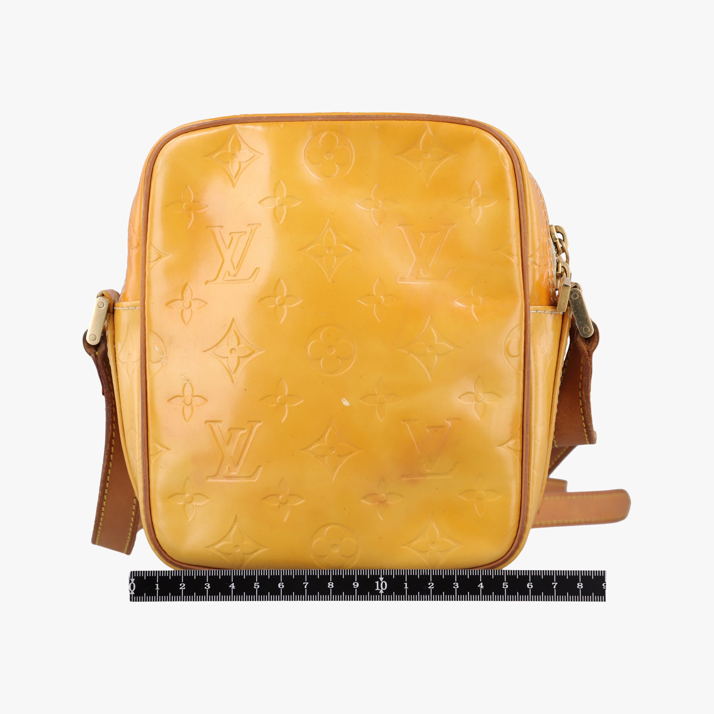 Pre-owned Louis Vuitton WOOSTER Yellow Patent leather M91075 shoulderbag | stylenewstar