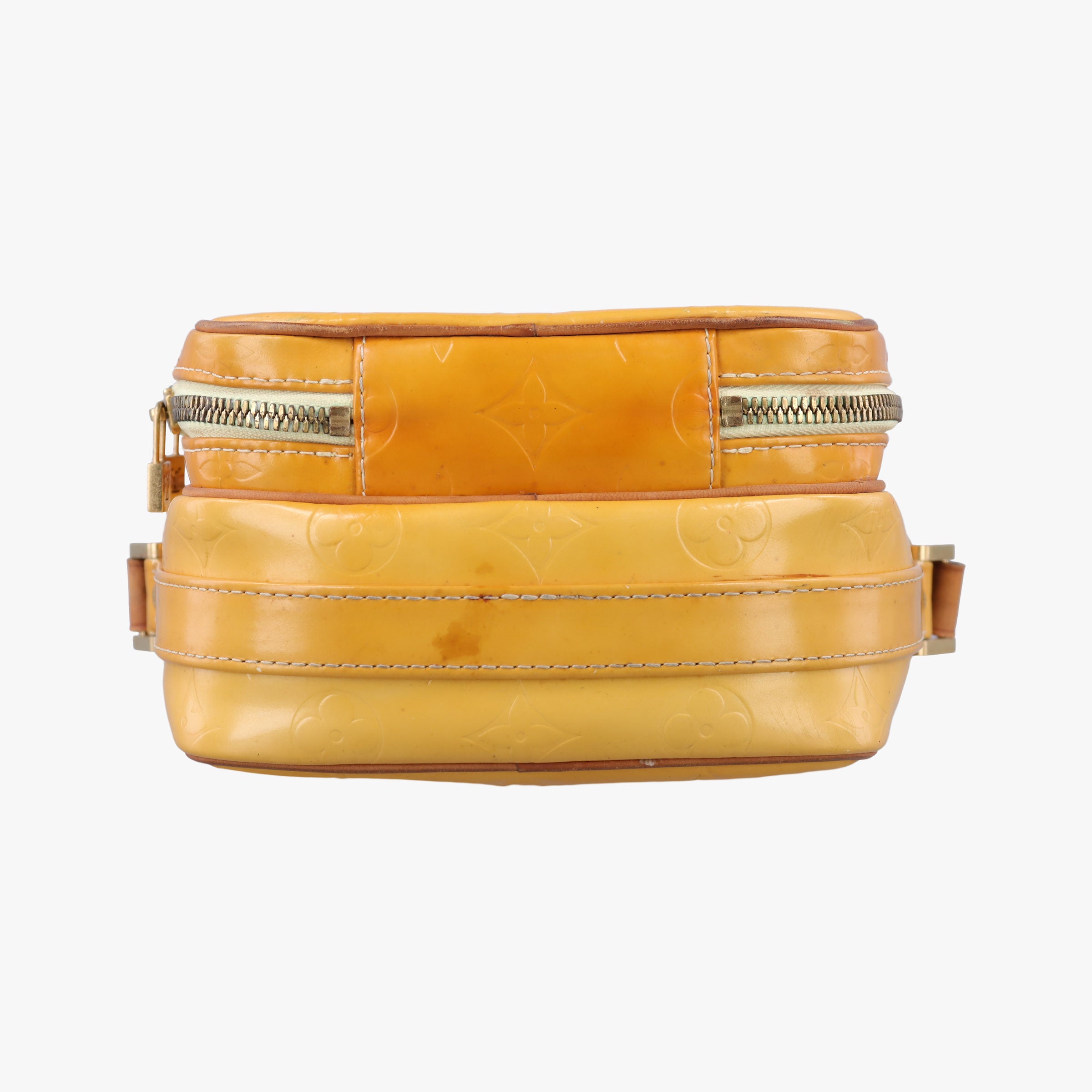 Pre-owned Louis Vuitton WOOSTER Yellow Patent leather M91075 shoulderbag | stylenewstar