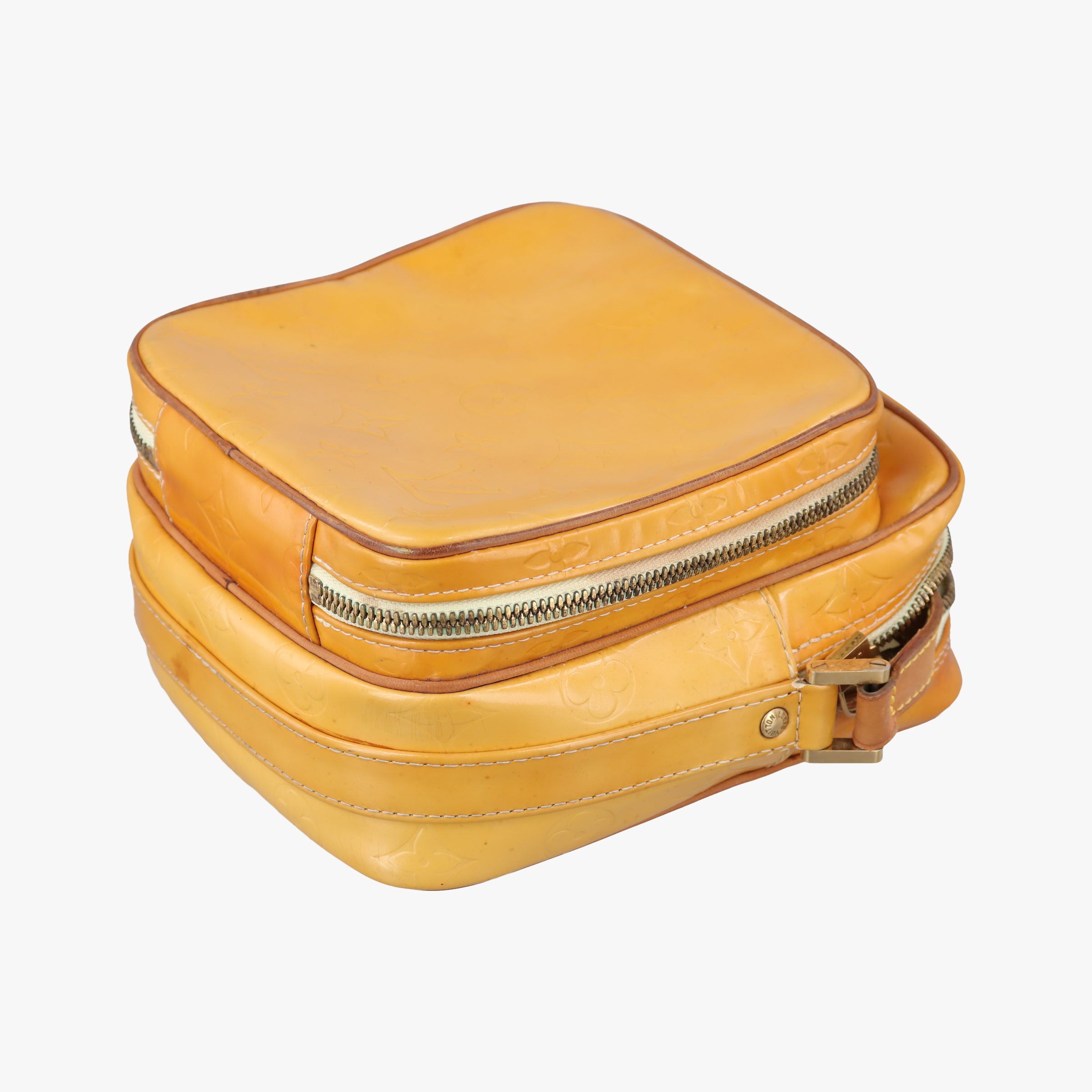 Pre-owned Louis Vuitton WOOSTER Yellow Patent leather M91075 shoulderbag | stylenewstar
