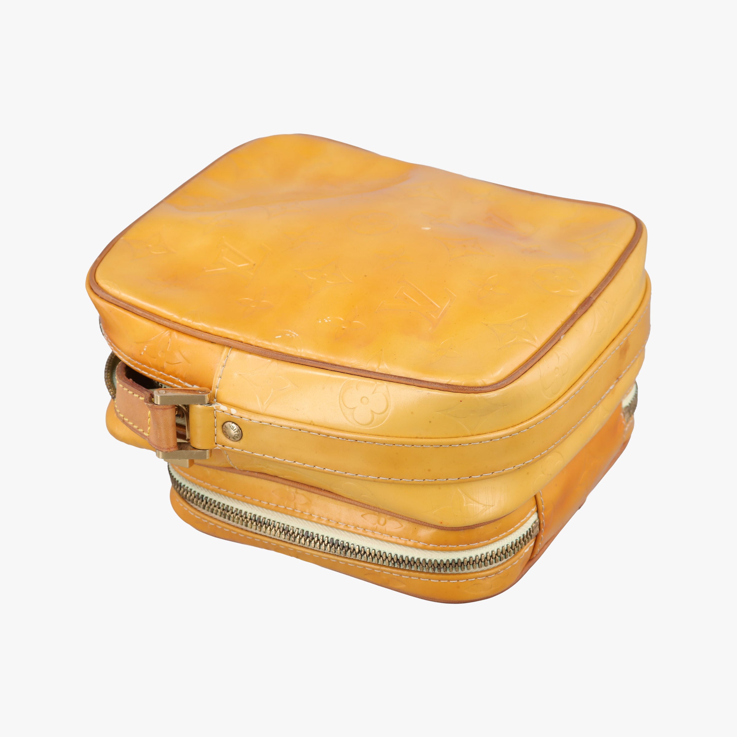 Pre-owned Louis Vuitton WOOSTER Yellow Patent leather M91075 shoulderbag | stylenewstar
