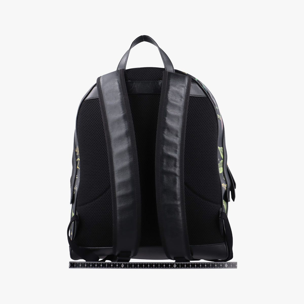 Secondhand Gucci Tropical Print Black x Multicolour Leather 406370 backpack/rucksack | stylenewstar