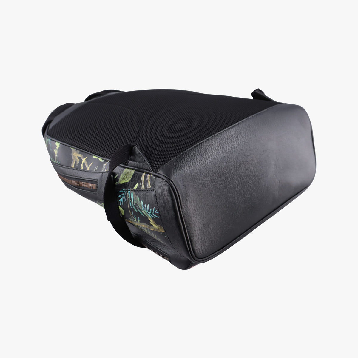 Secondhand Gucci Tropical Print Black x Multicolour Leather 406370 backpack/rucksack | stylenewstar