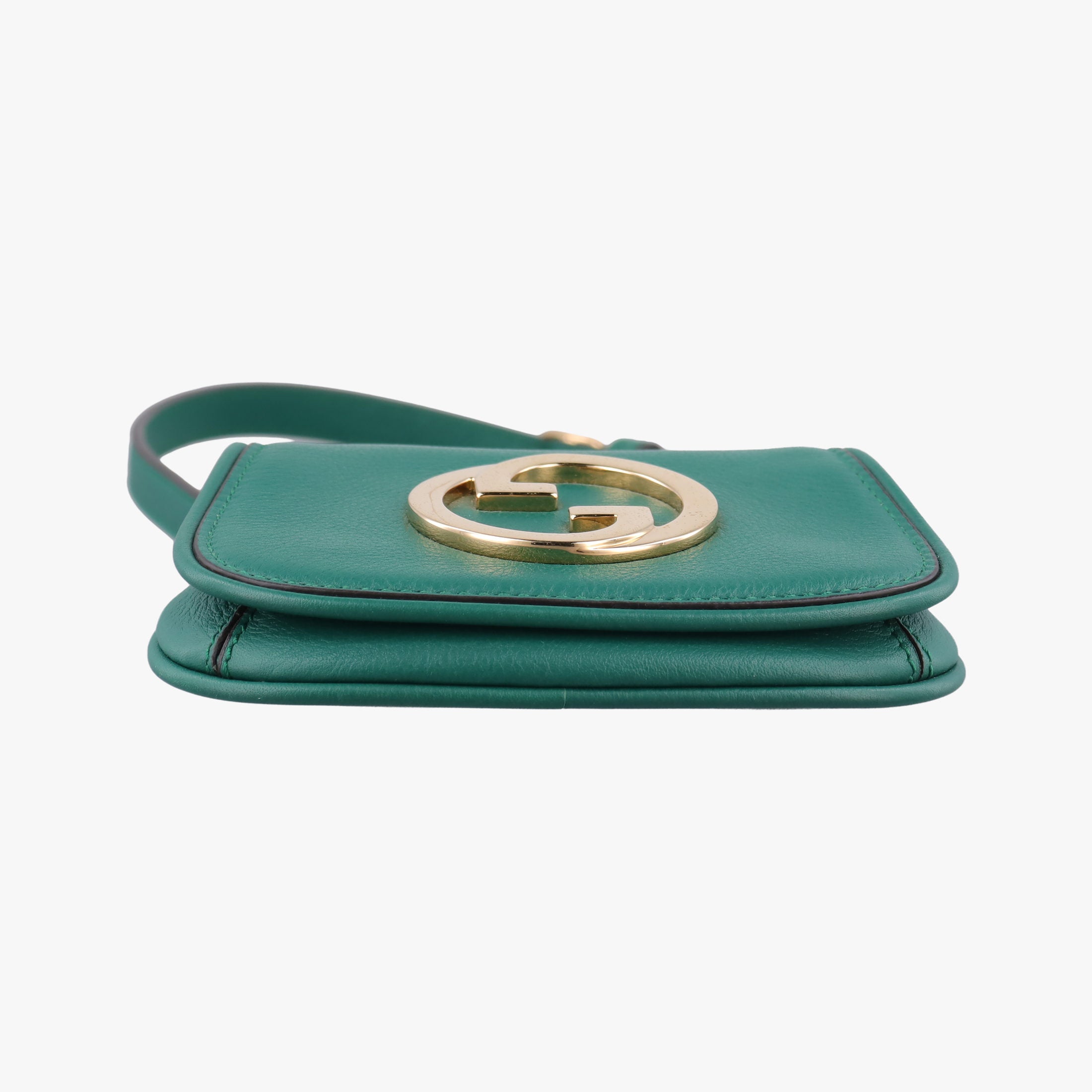 Pre-owned Gucci Blondie Green Leather 698635 shoulderbag | stylenewstar