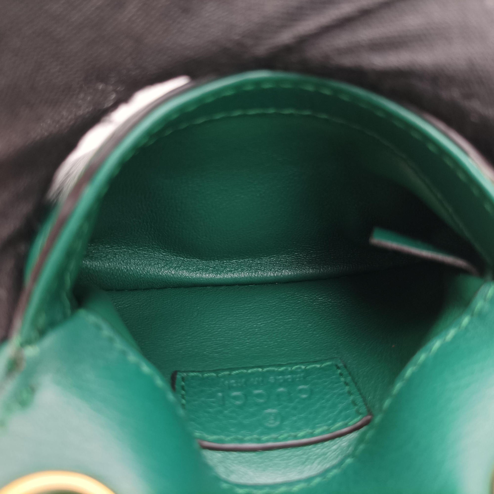 Pre-owned Gucci Blondie Green Leather 698635 shoulderbag | stylenewstar