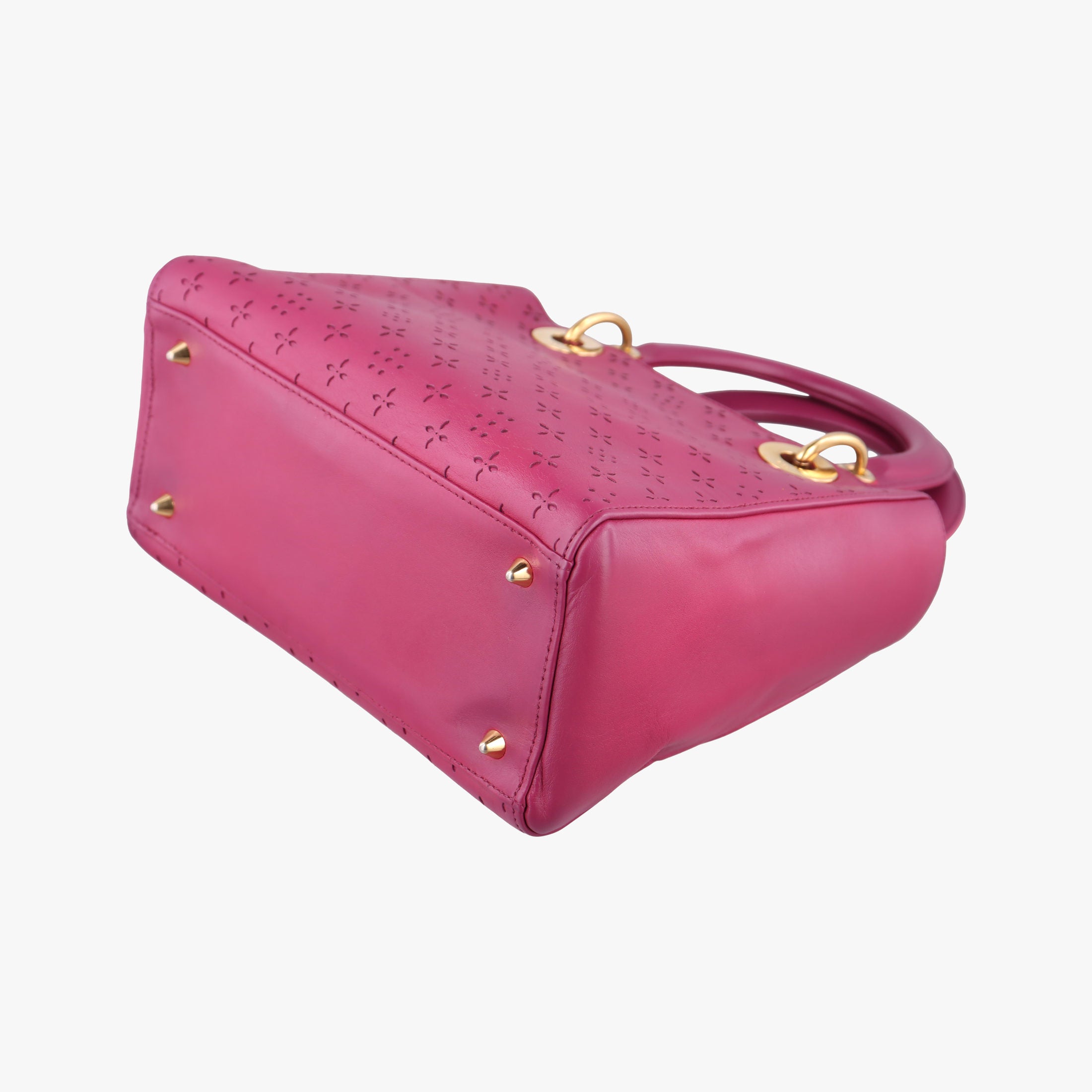 Secondhand Christian Dior Lady Dior Rose leather  shoulderbag | stylenewstar