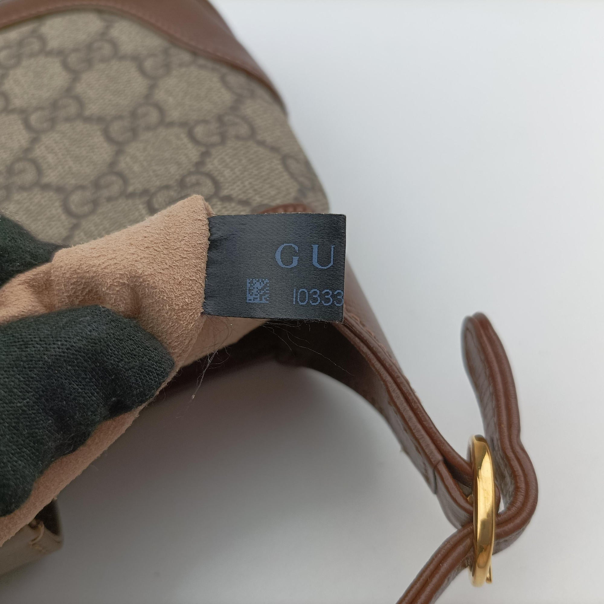 Vintage Gucci Jackie 1961 GG Supreme brown x beige x multicolor PVC coated canvas×Leather 637092 shoulderbag | stylenewstar