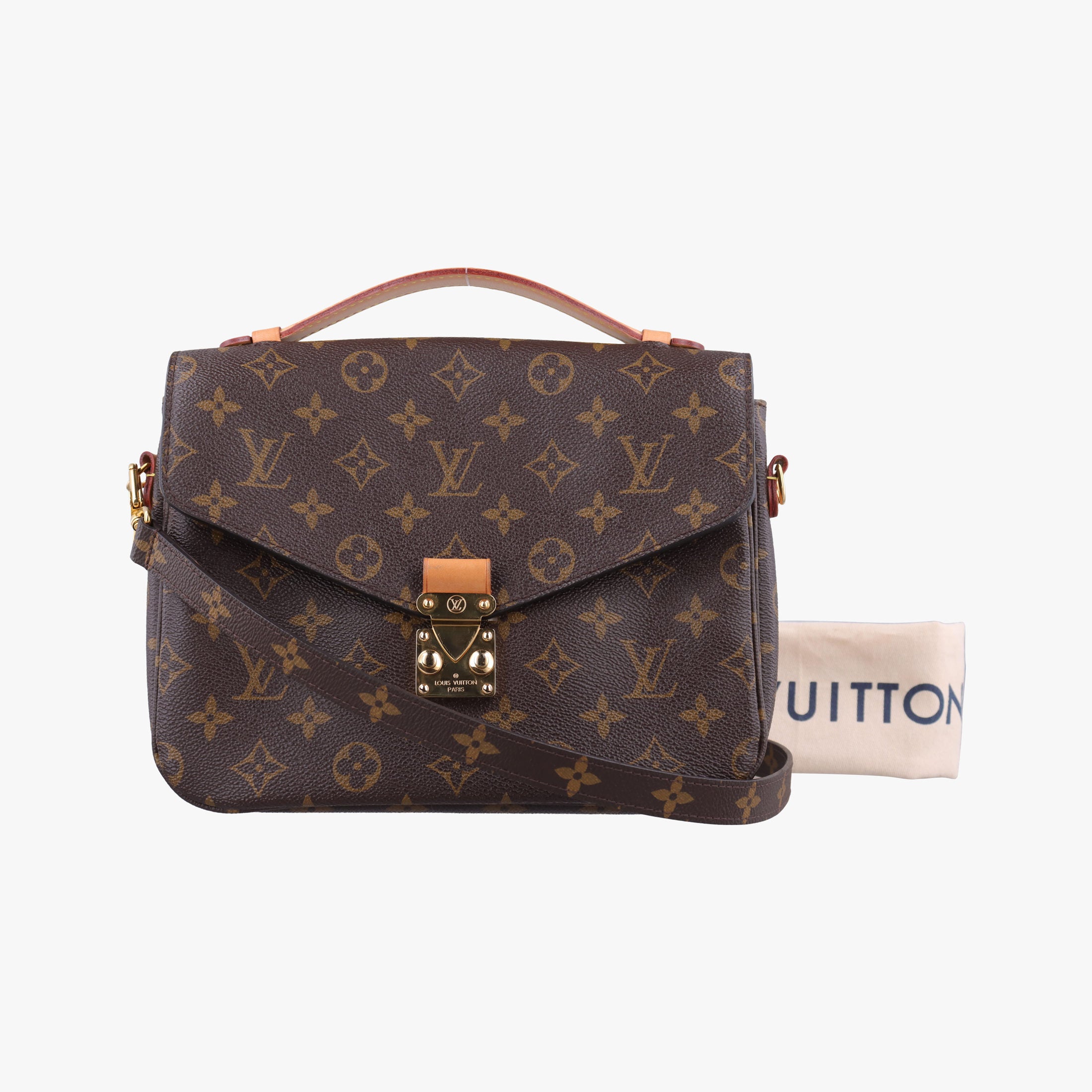Secondhand Louis Vuitton Pochette Metis MM Brown Monogram Canvas M44875 shoulderbag | stylenewstar