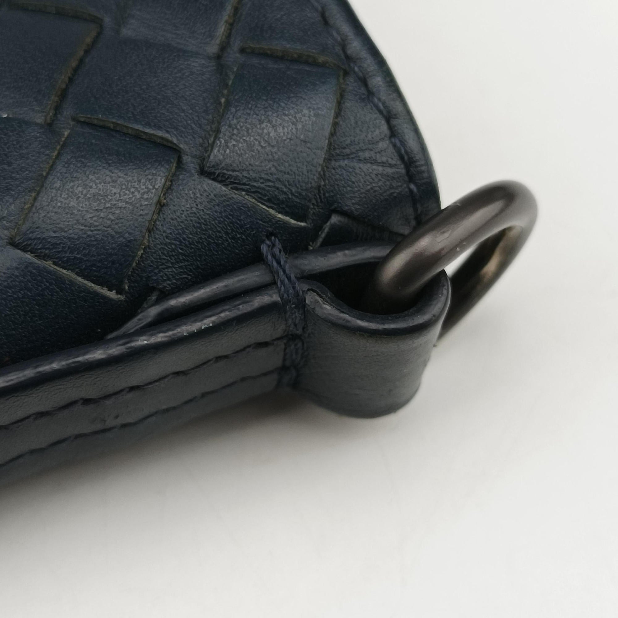Vintage Bottega Veneta Intrecciato Navy lambskin  shoulderbag | stylenewstar