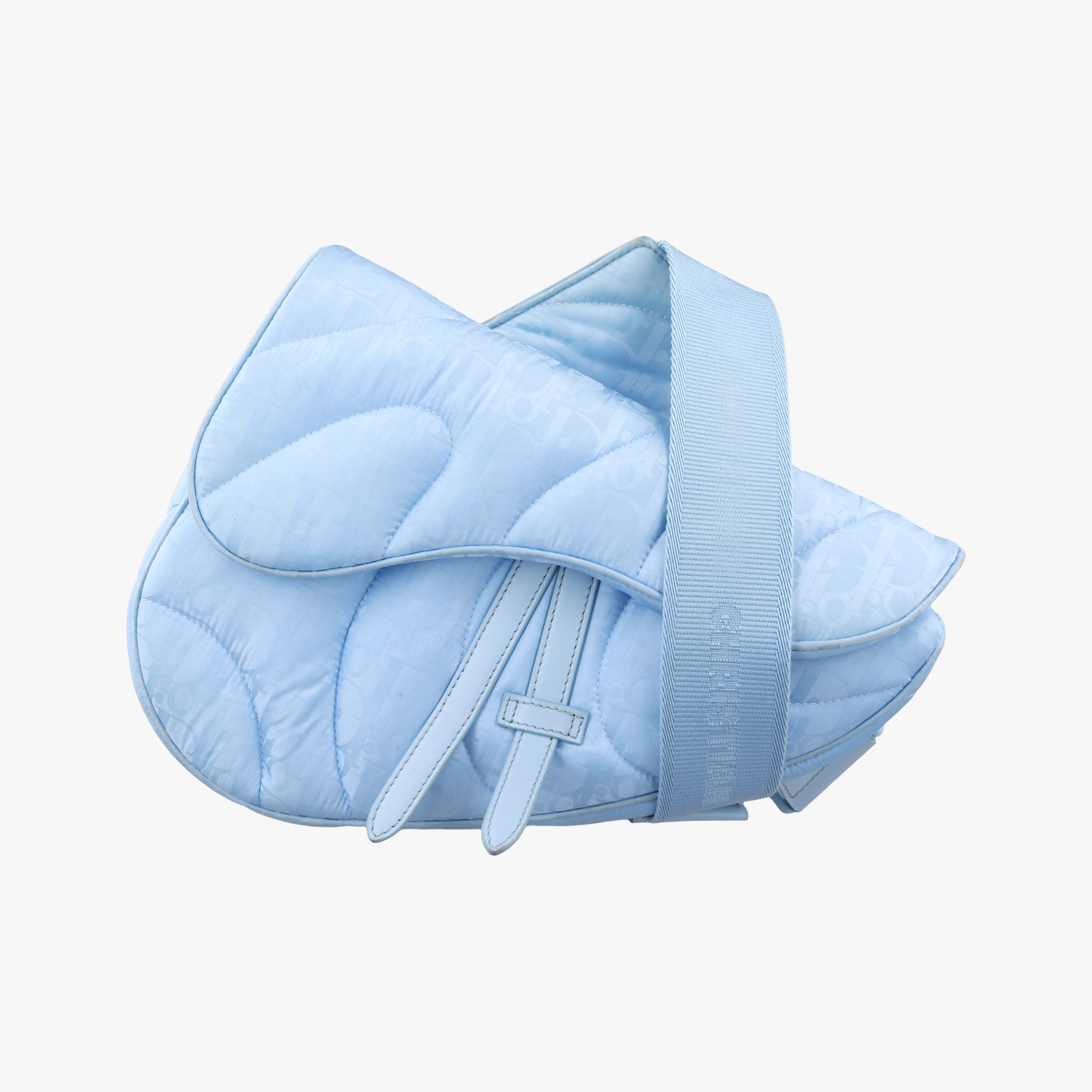 Secondhand Christian Dior Dior x ERL Spring 2023 Collaboration Saddle Blue Fabric  bum bag/waist bag | stylenewstar