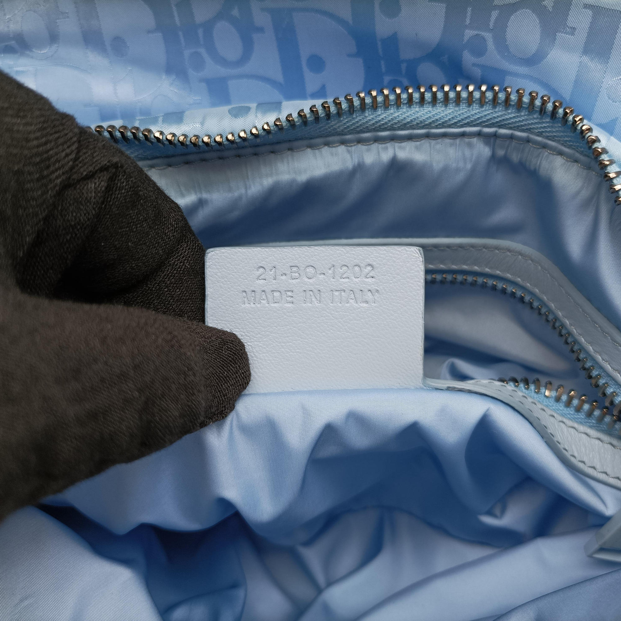 Secondhand Christian Dior Dior x ERL Spring 2023 Collaboration Saddle Blue Fabric  bum bag/waist bag | stylenewstar