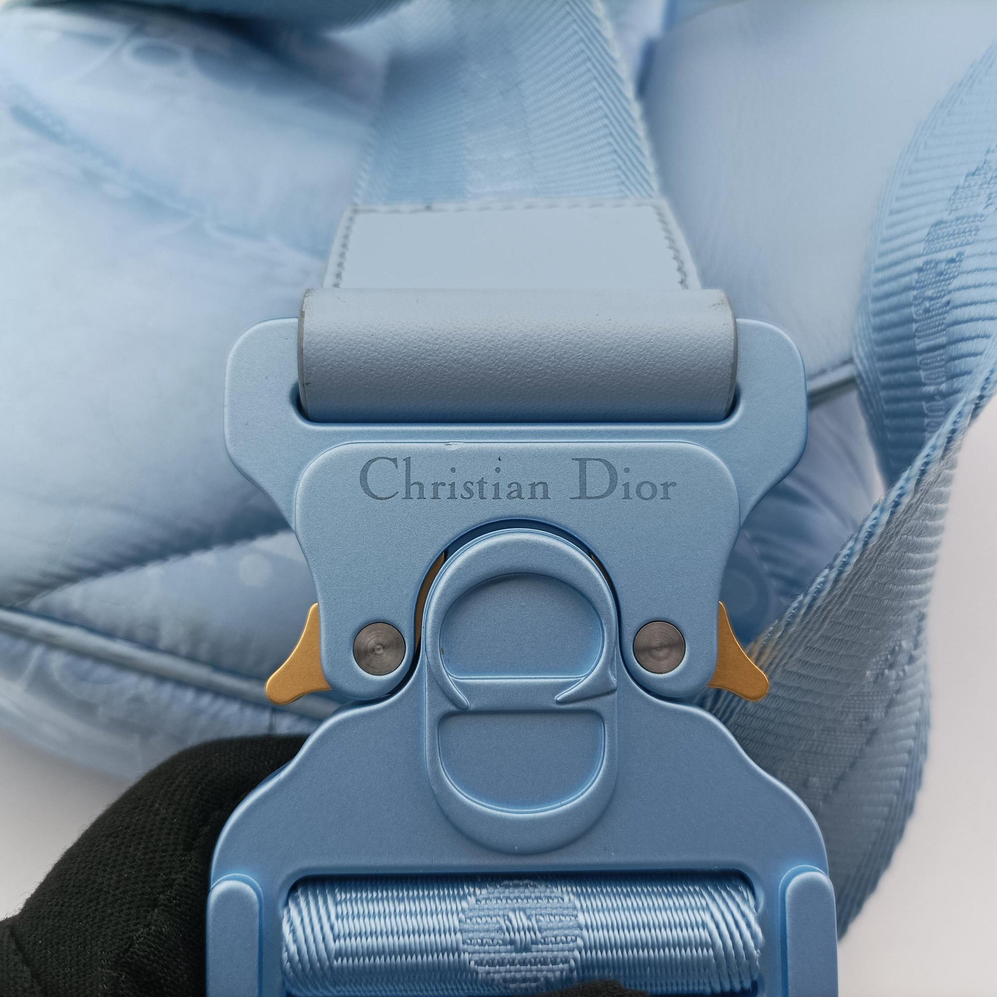 Secondhand Christian Dior Dior x ERL Spring 2023 Collaboration Saddle Blue Fabric  bum bag/waist bag | stylenewstar