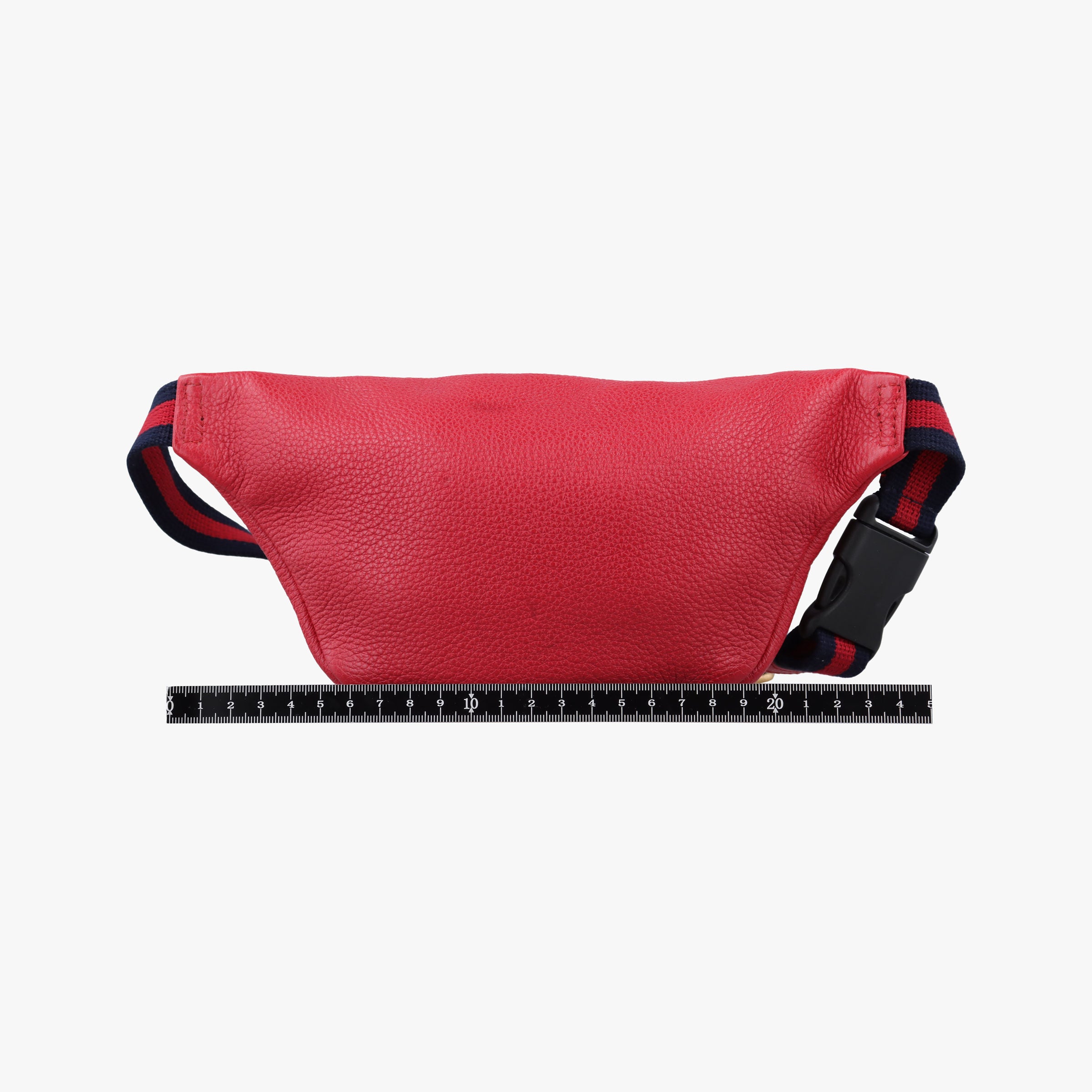 Pre-owned Gucci Print Red Leather 527792 bum bag/waist bag | stylenewstar