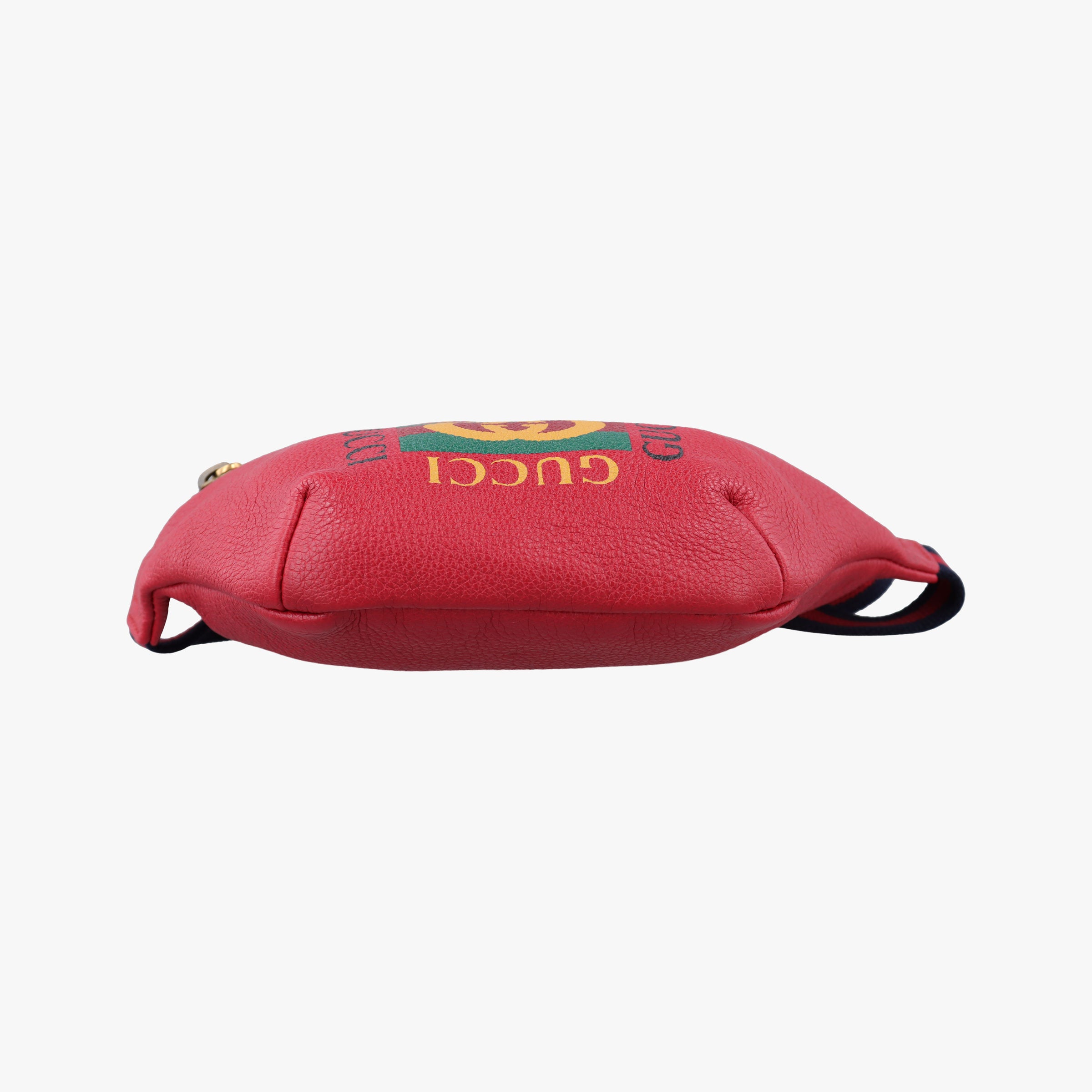 Pre-owned Gucci Print Red Leather 527792 bum bag/waist bag | stylenewstar