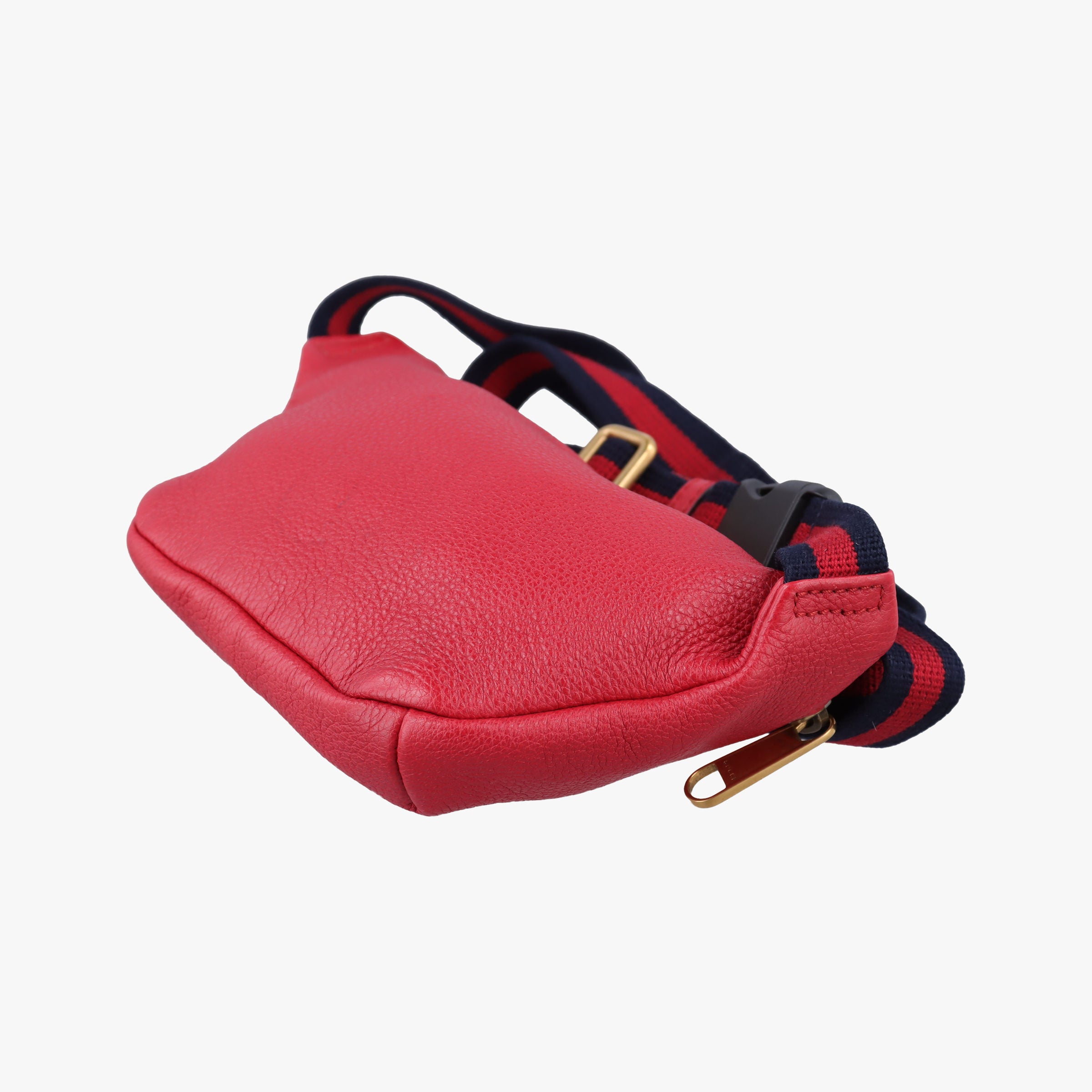 Pre-owned Gucci Print Red Leather 527792 bum bag/waist bag | stylenewstar