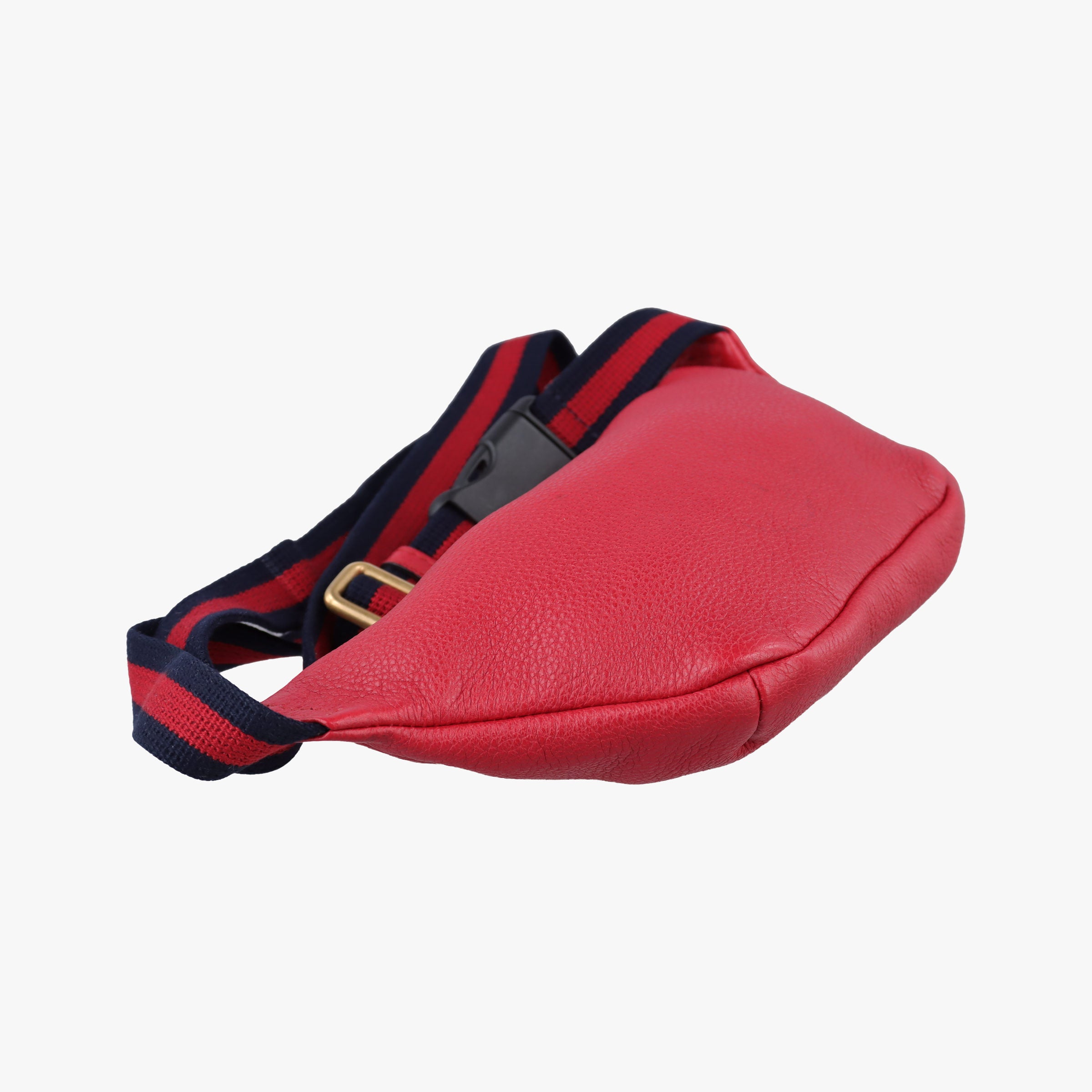 Pre-owned Gucci Print Red Leather 527792 bum bag/waist bag | stylenewstar