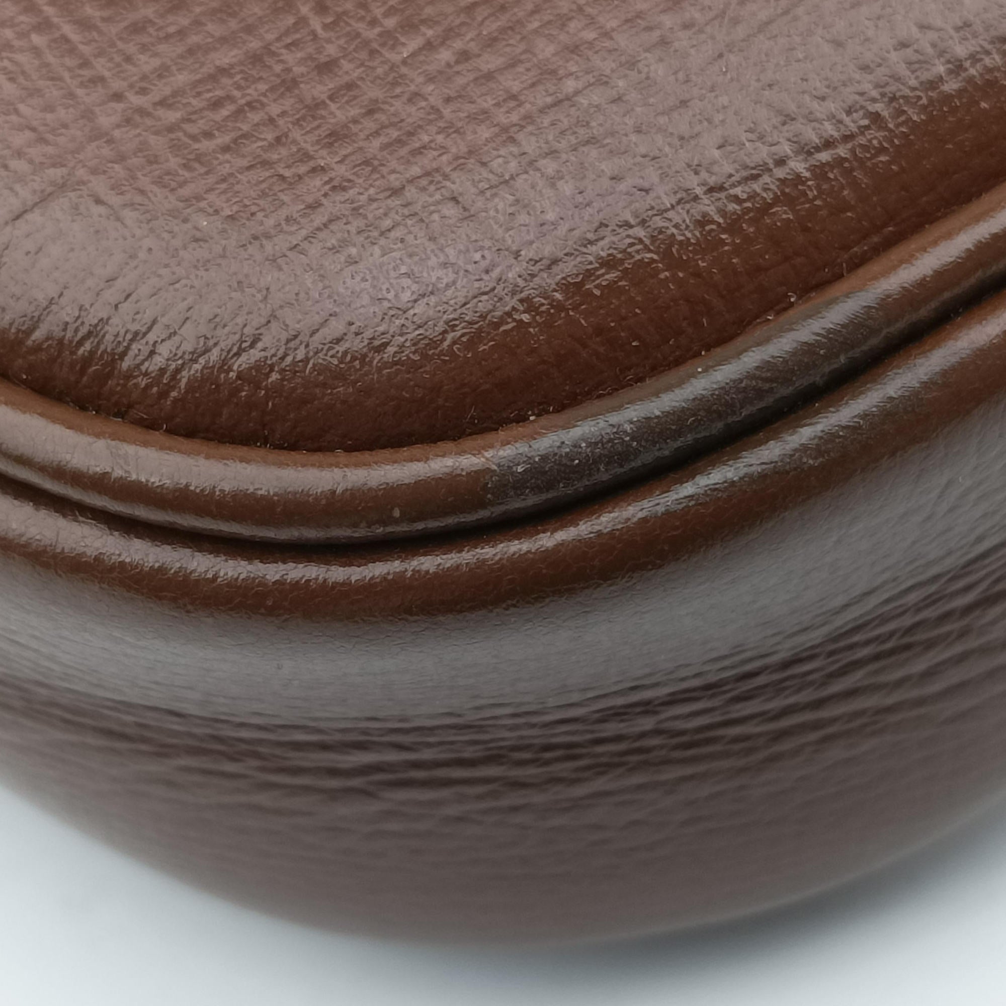 Pre-owned Gucci Jackie 1961 GG Supreme Brown PVC coated canvas 637092 shoulderbag | stylenewstar
