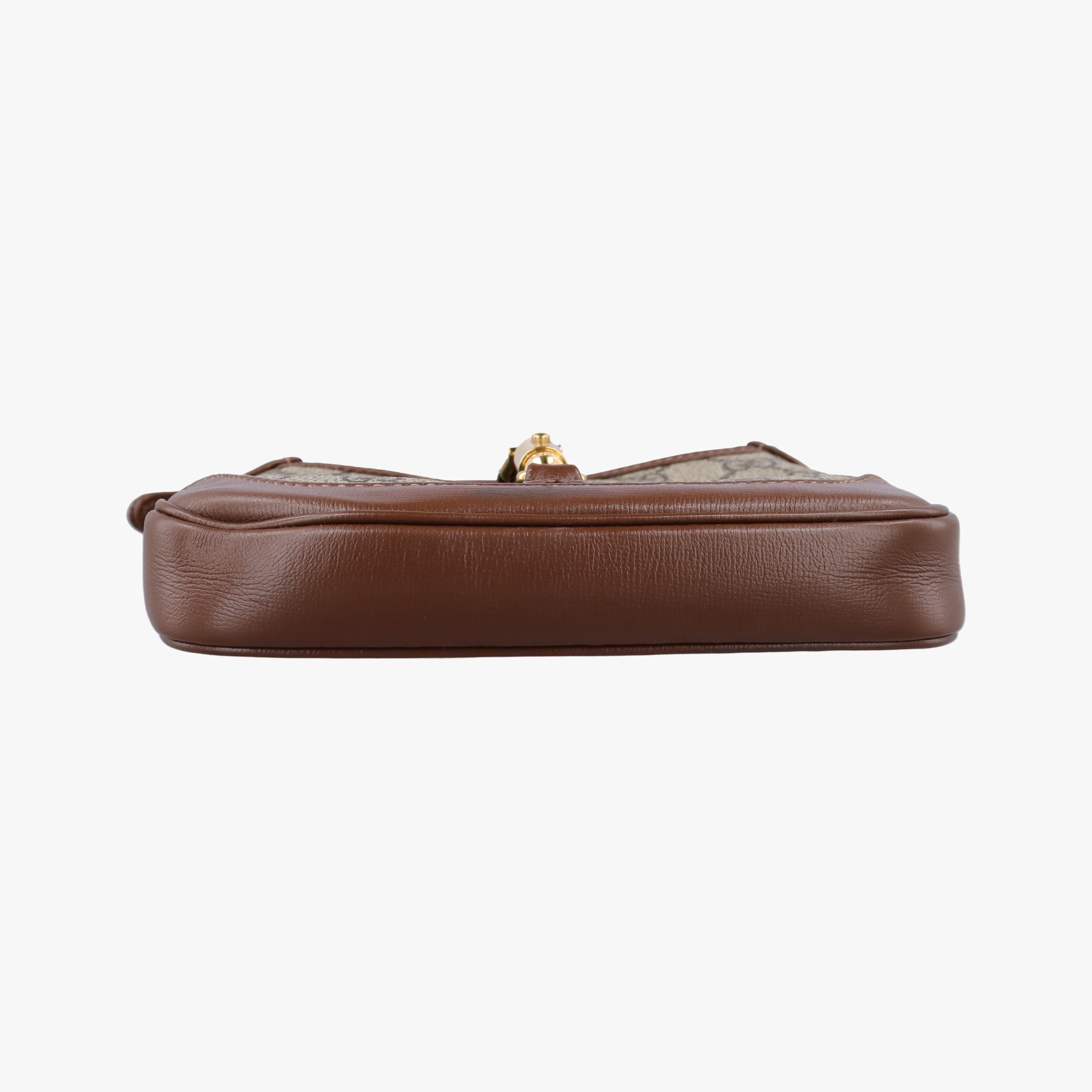 Pre-owned Gucci Jackie 1961 GG Supreme Brown PVC coated canvas 637092 shoulderbag | stylenewstar