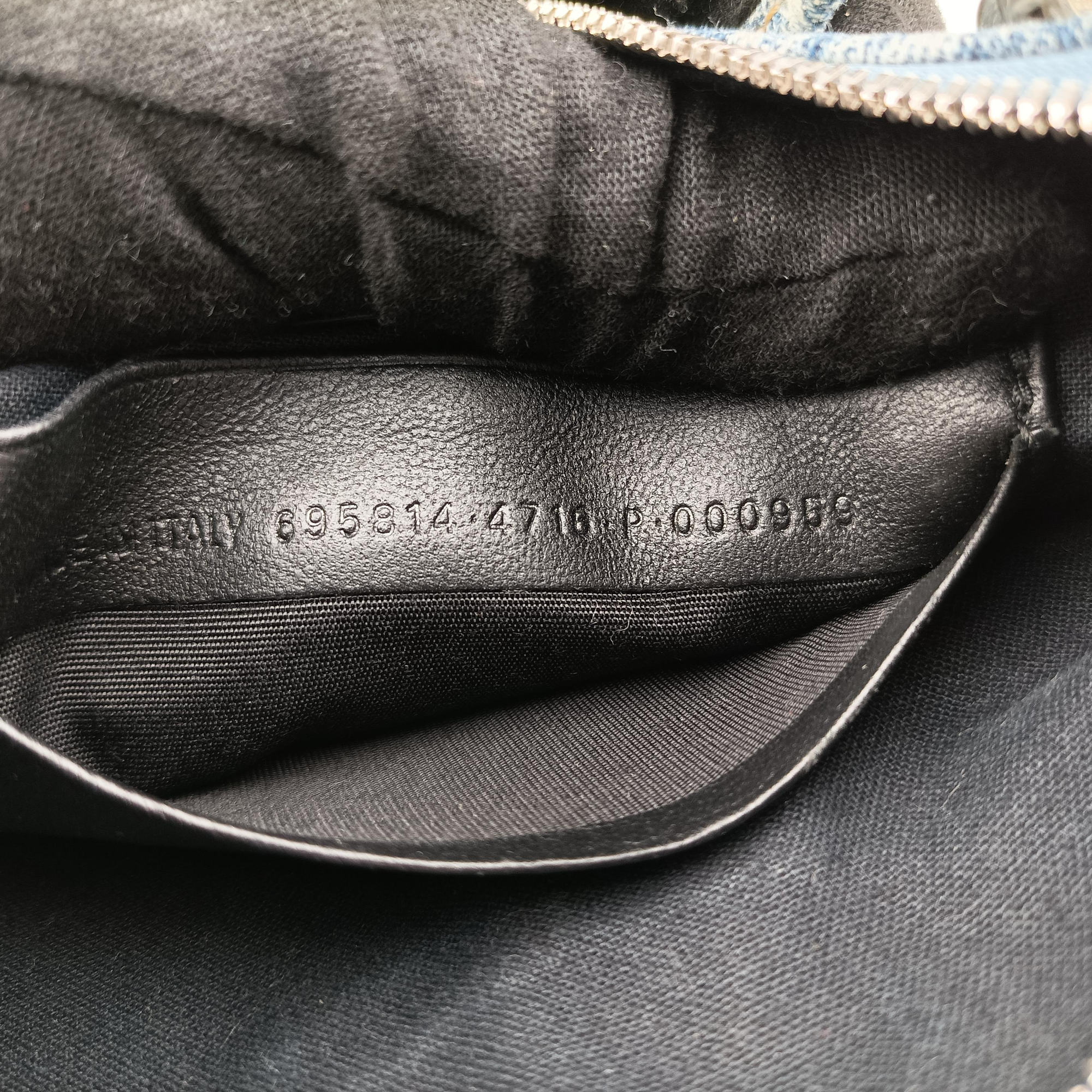 Pre-owned Balenciaga Le Cagole mini Blue denim  shoulderbag | stylenewstar