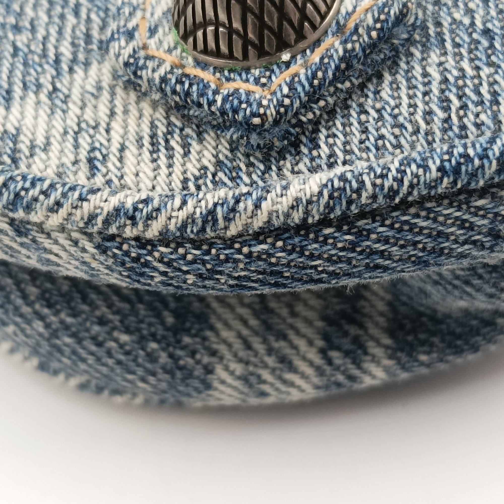 Pre-owned Balenciaga Le Cagole mini Blue denim  shoulderbag | stylenewstar