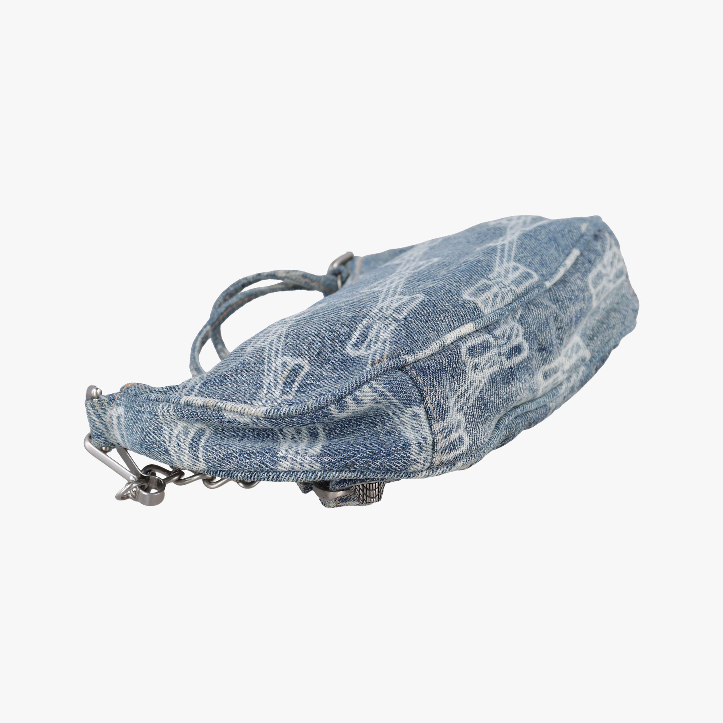 Pre-owned Balenciaga Le Cagole mini Blue denim  shoulderbag | stylenewstar