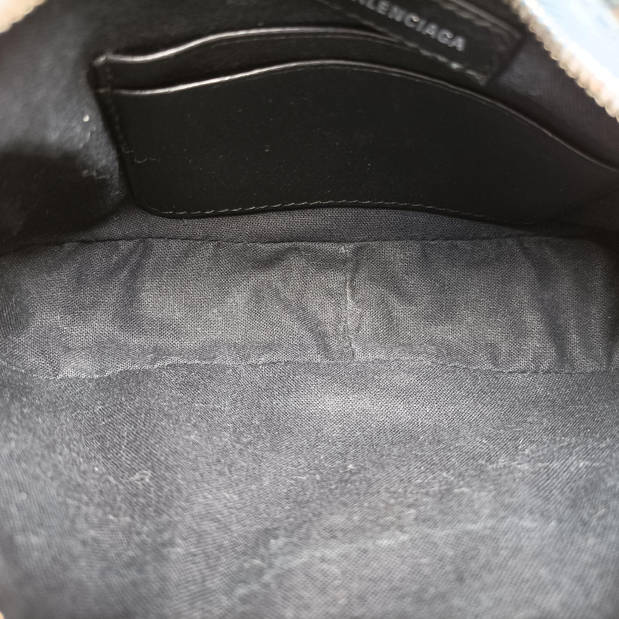 Pre-owned Balenciaga Le Cagole mini Blue denim  shoulderbag | stylenewstar