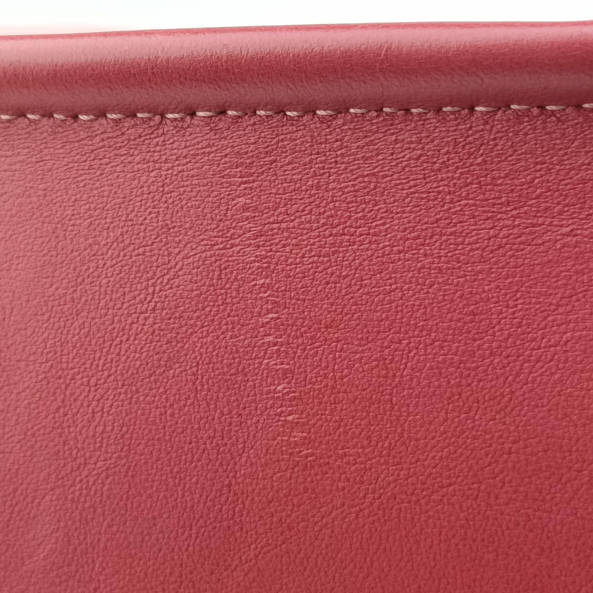 Pre-owned Christian Dior Book Tote Bag Pink leather  handbag | stylenewstar