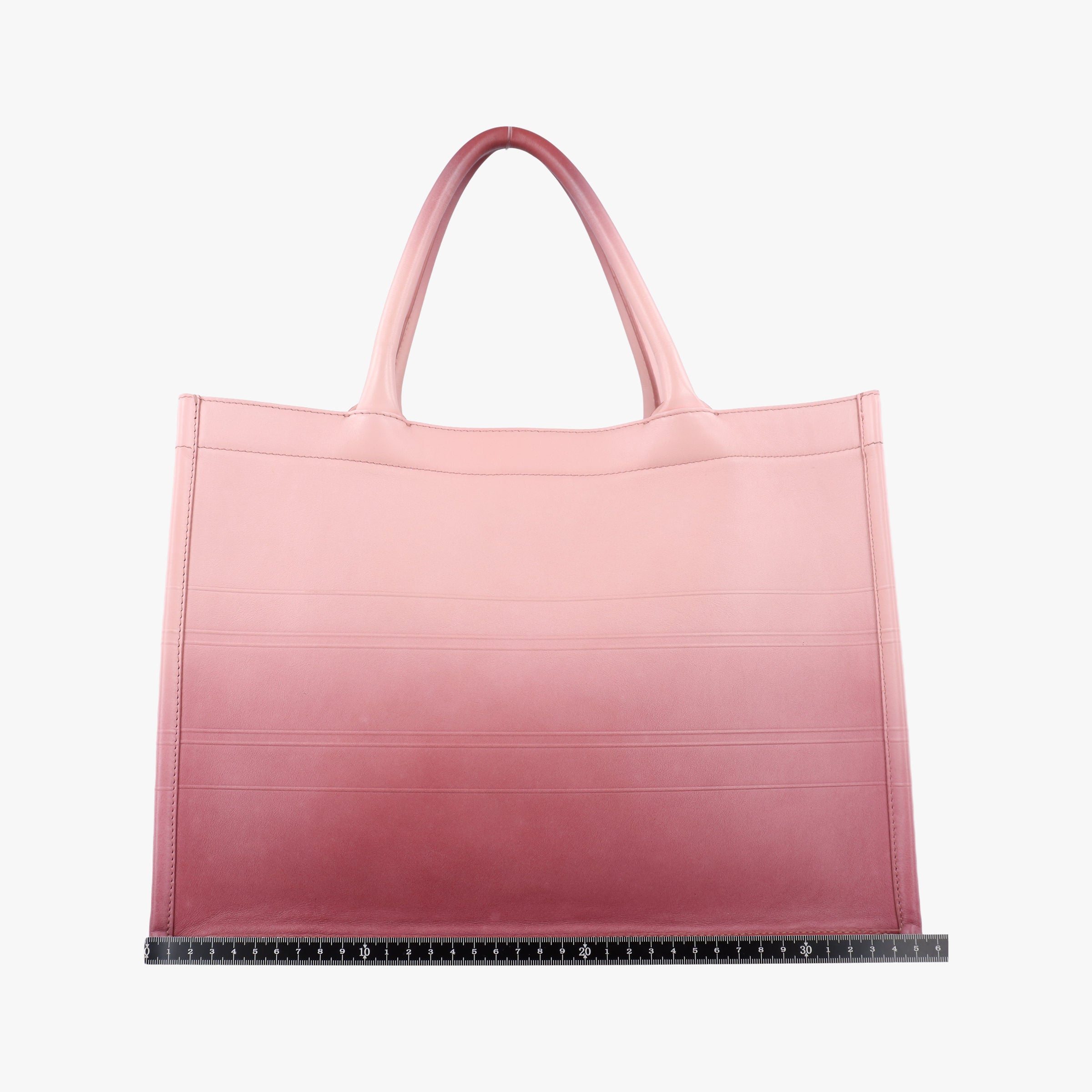 Pre-owned Christian Dior Book Tote Bag Pink leather  handbag | stylenewstar