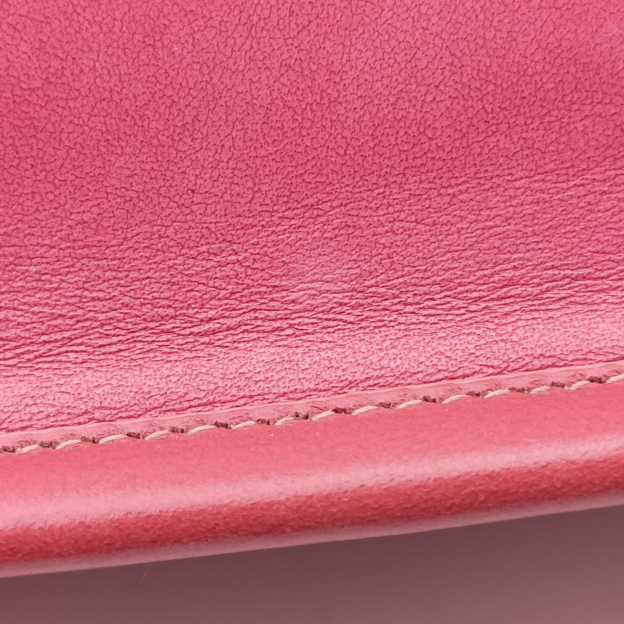 Pre-owned Christian Dior Book Tote Bag Pink leather  handbag | stylenewstar