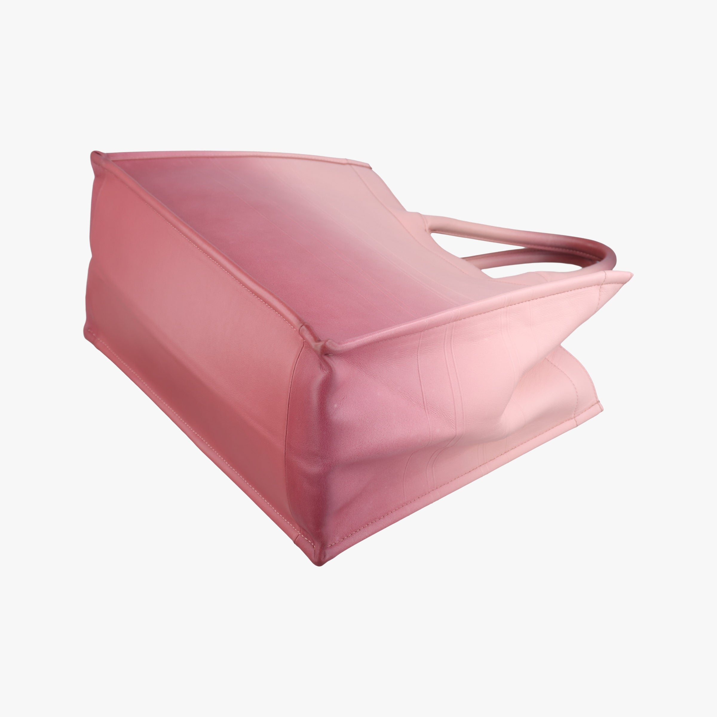 Pre-owned Christian Dior Book Tote Bag Pink leather  handbag | stylenewstar