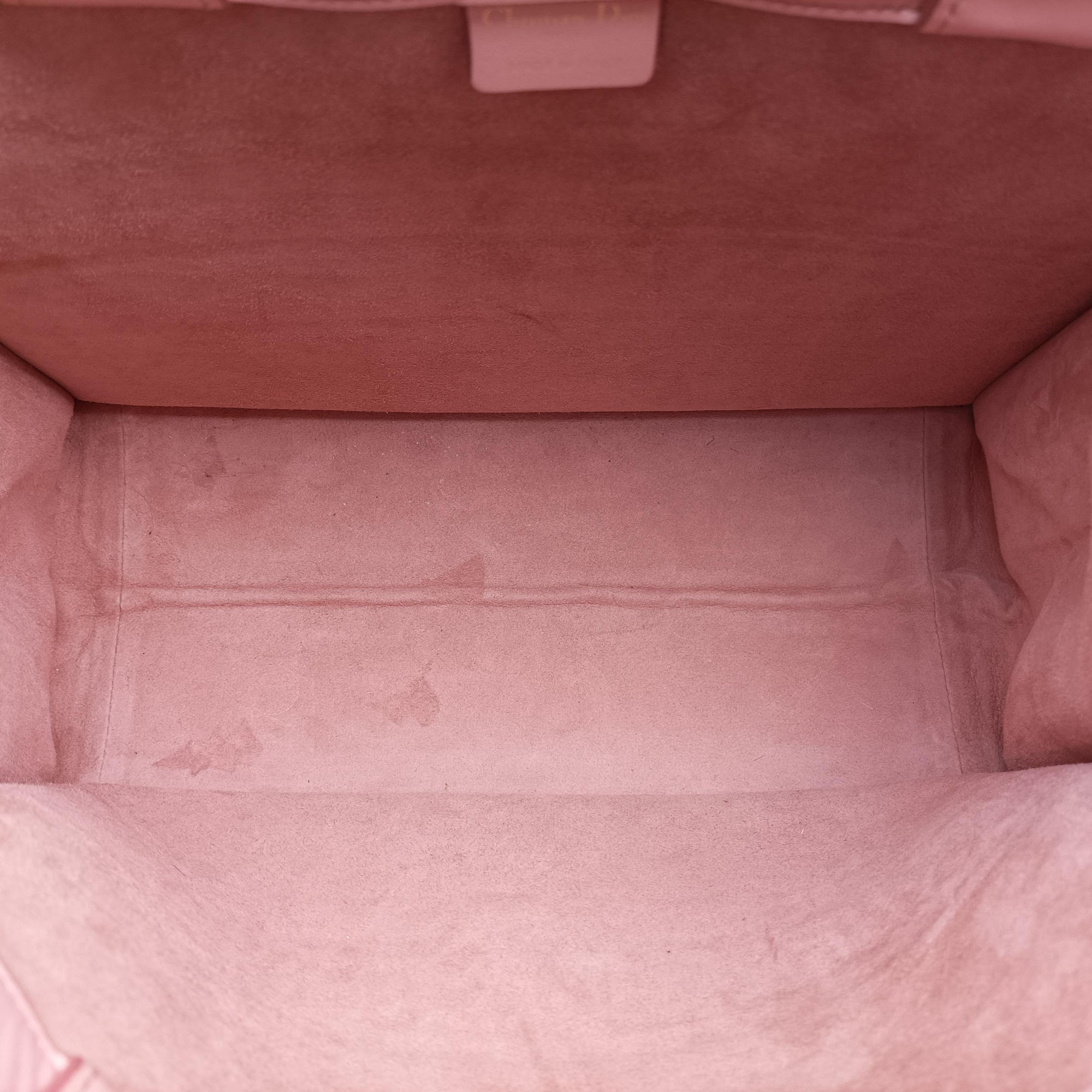 Pre-owned Christian Dior Book Tote Bag Pink leather  handbag | stylenewstar