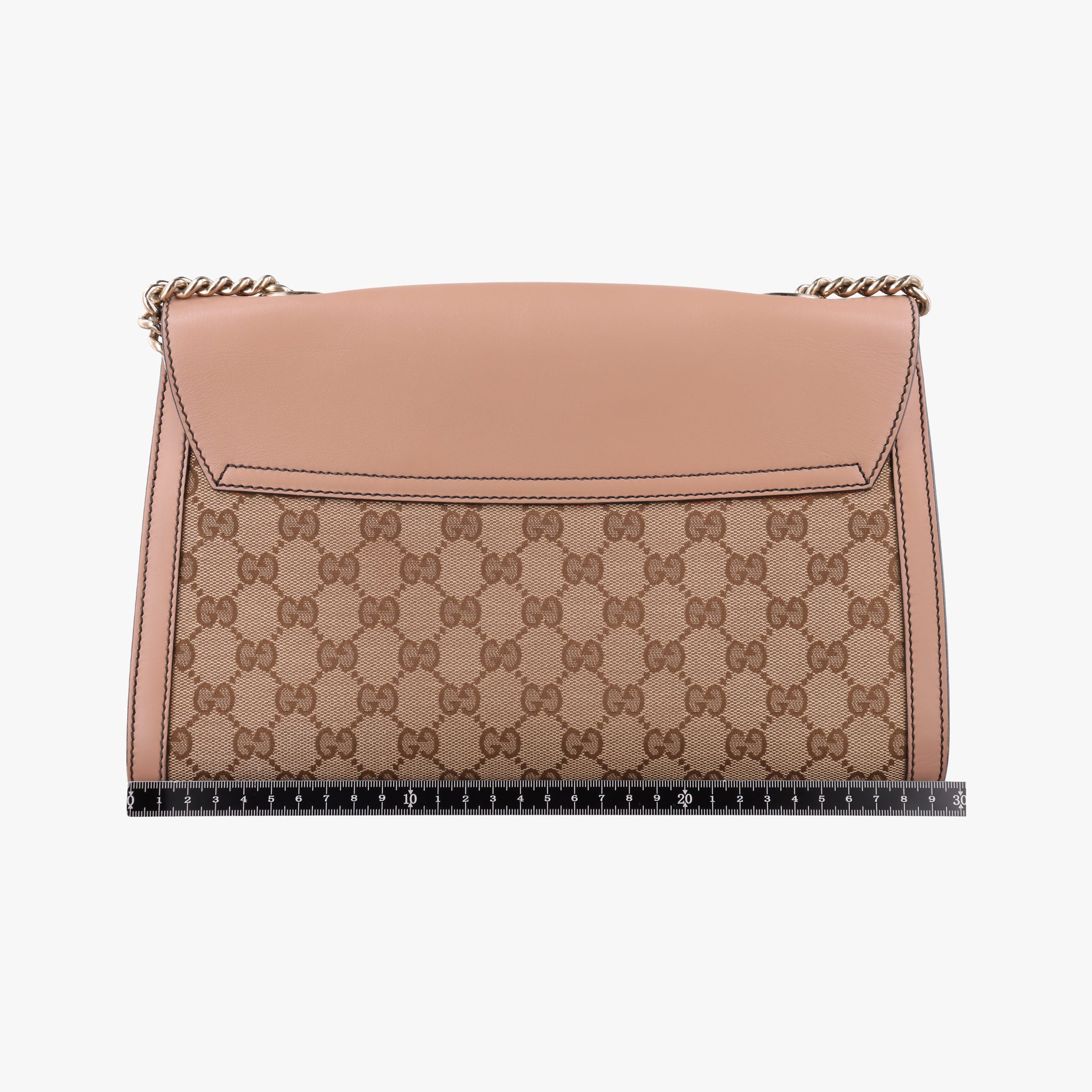 Pre-owned Gucci Emily Beige×pink canvas×leather 295402 shoulderbag | stylenewstar